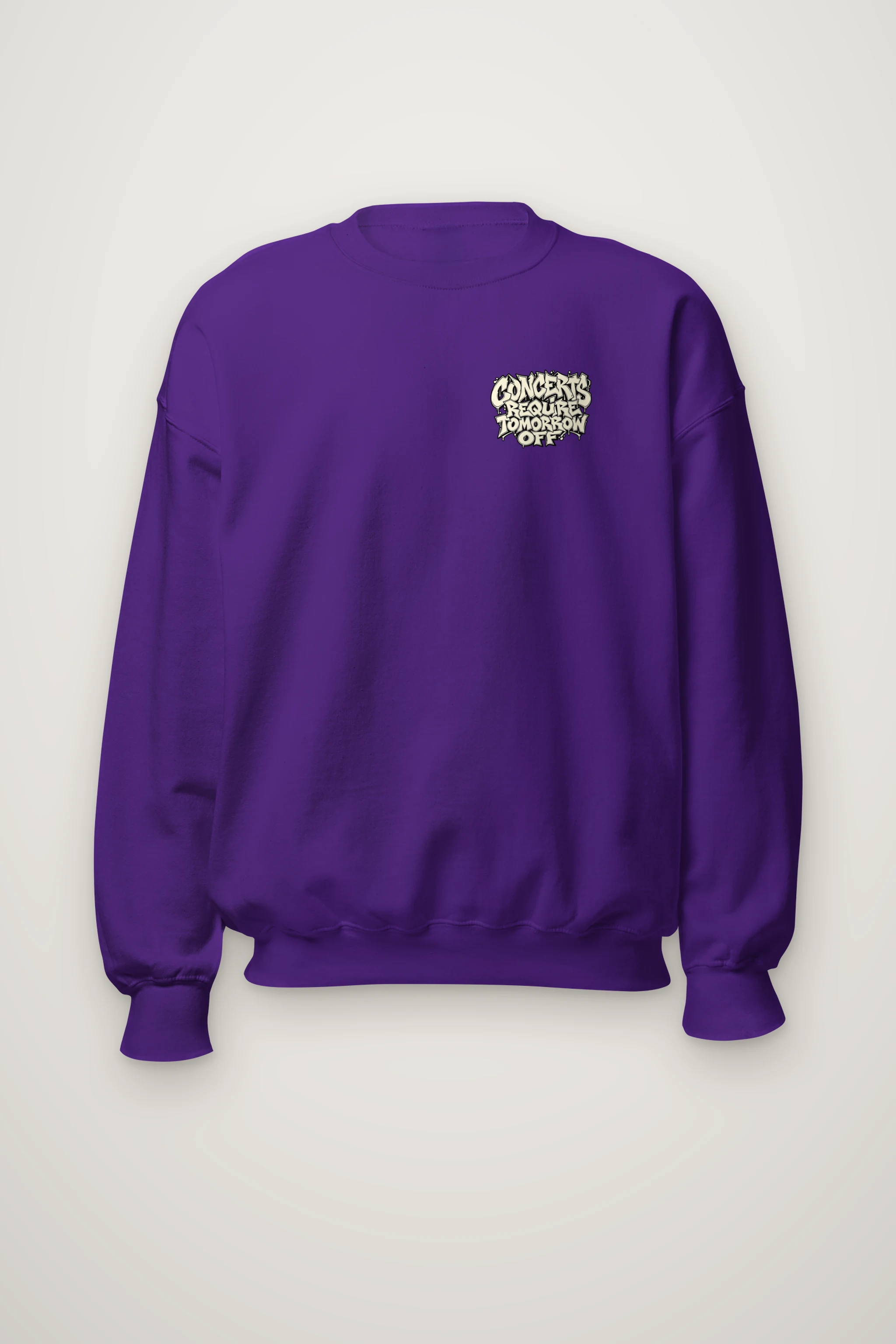 "Concerts Require Tomorrow Off" Heavy Blend Unisex Crewneck Sweatshirt