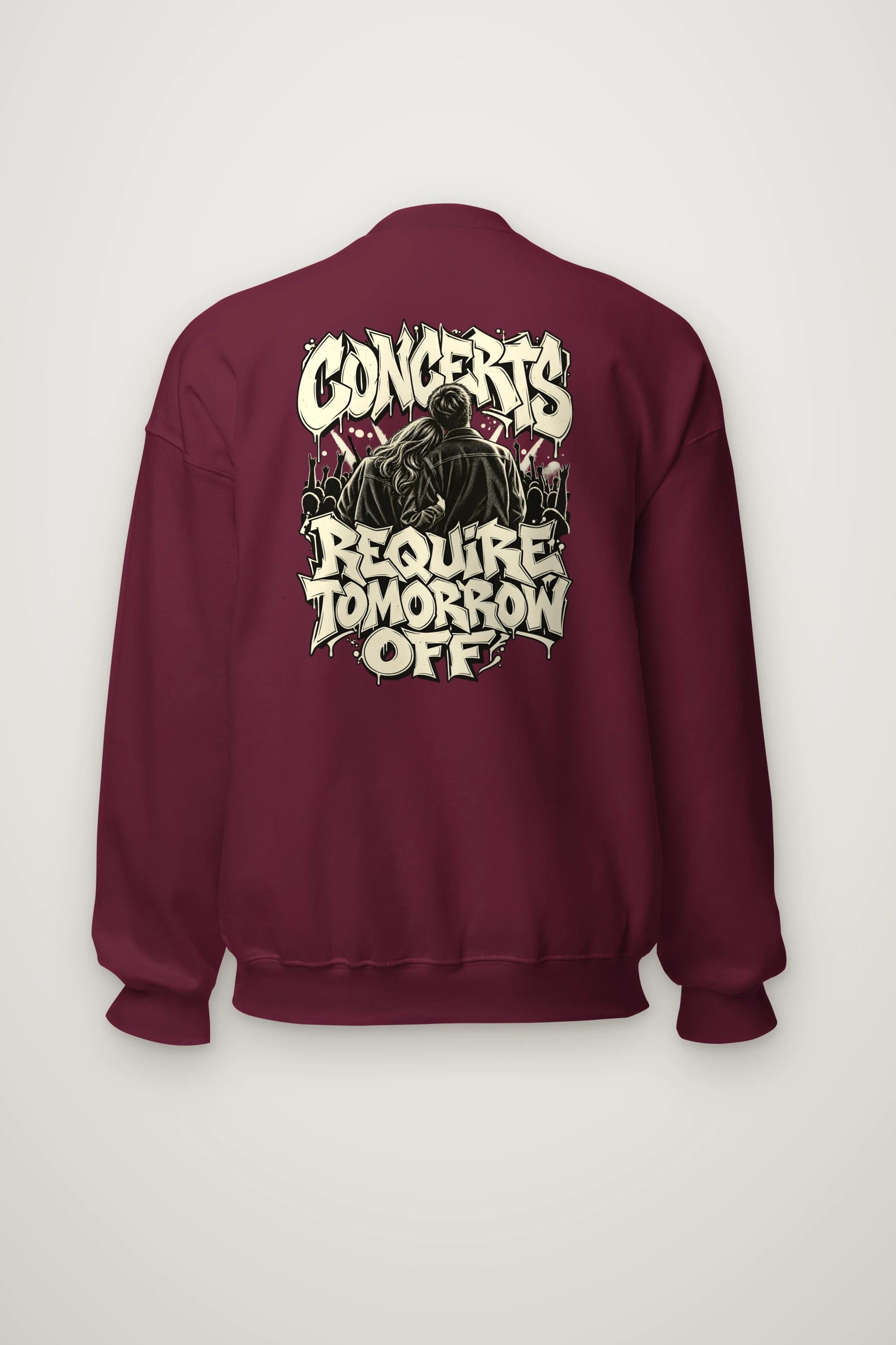 "Concerts Require Tomorrow Off" Heavy Blend Unisex Crewneck Sweatshirt