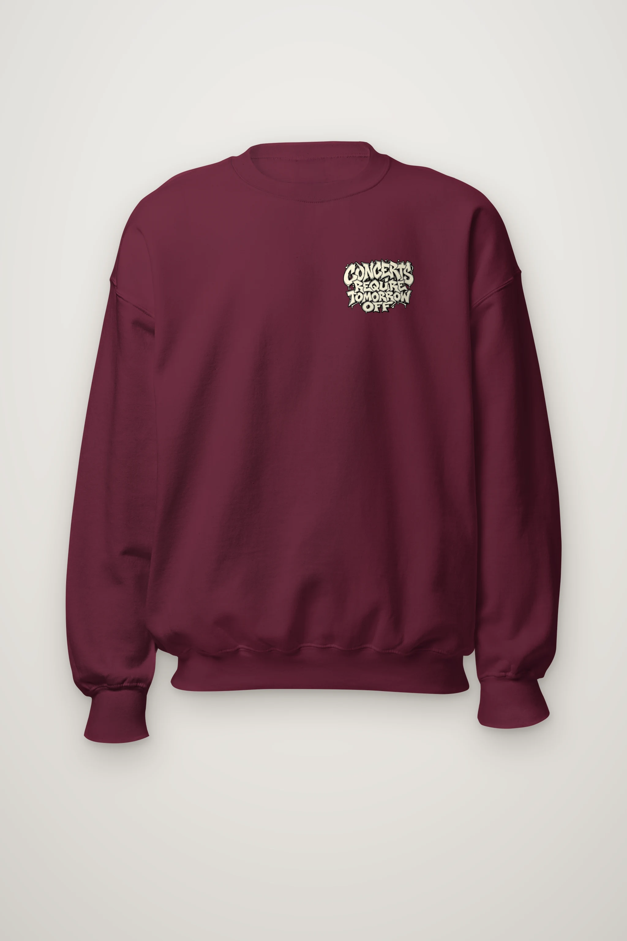"Concerts Require Tomorrow Off" Heavy Blend Unisex Crewneck Sweatshirt
