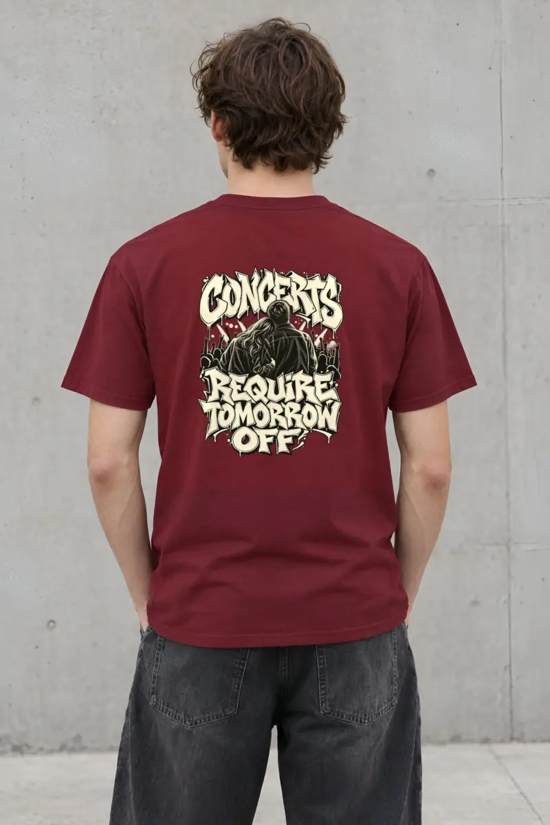 “Concerts Require Tomorrow Off” Heavyweight Unisex Crewneck T-shirt
