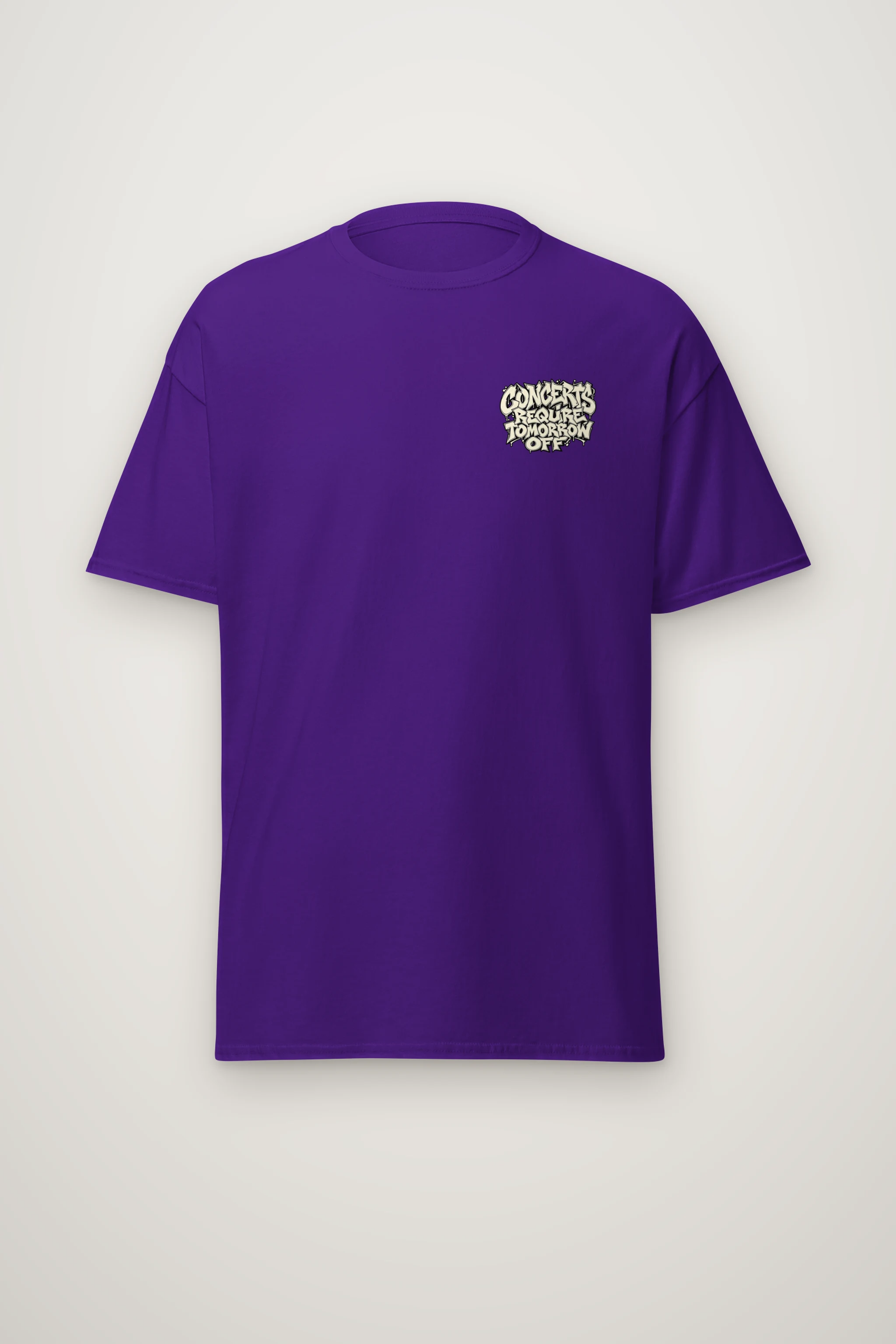 "Concerts Require Tomorrow Off" Heavyweight Unisex Crewneck T-shirt