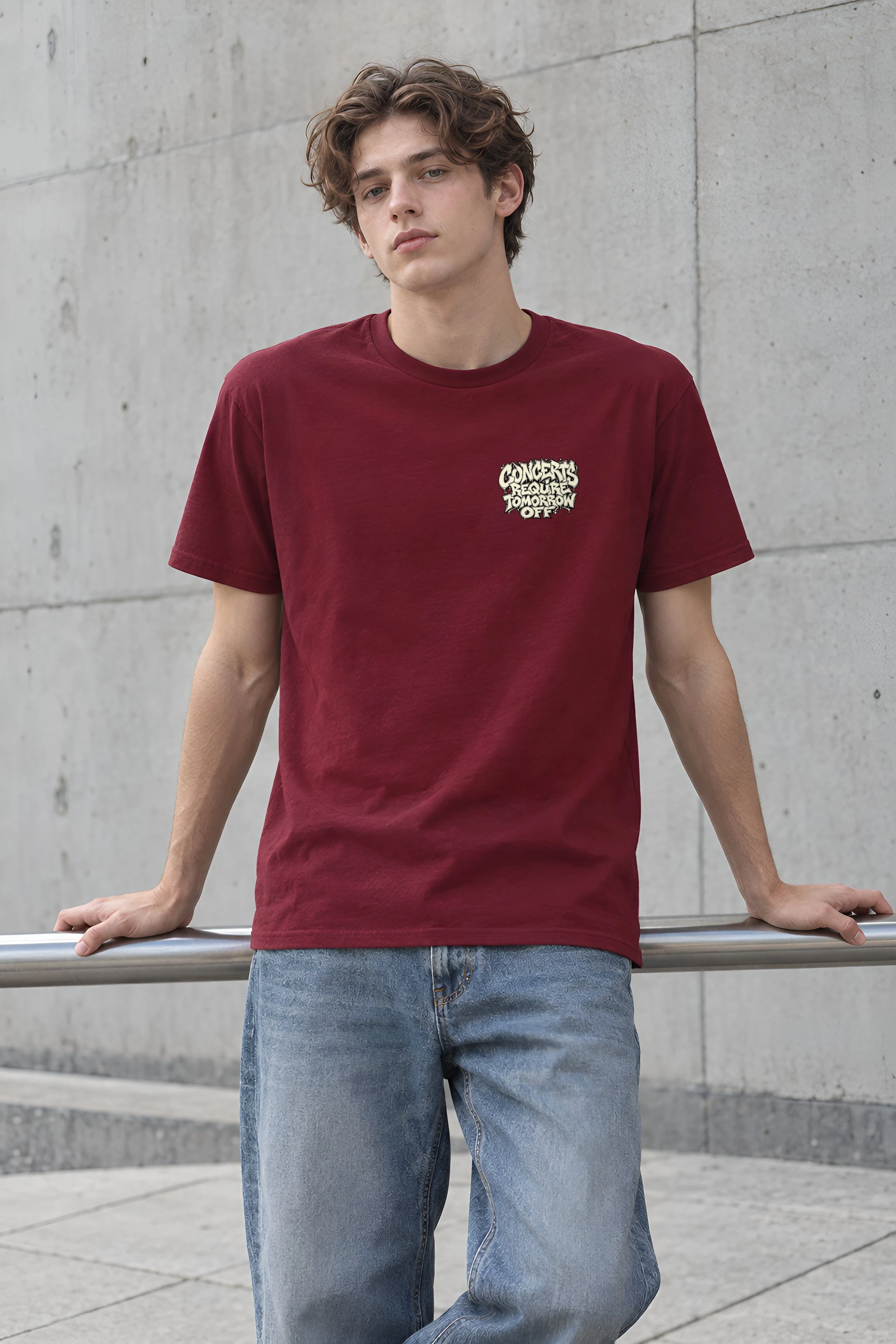 "Concerts Require Tomorrow Off" Heavyweight Unisex Crewneck T-shirt