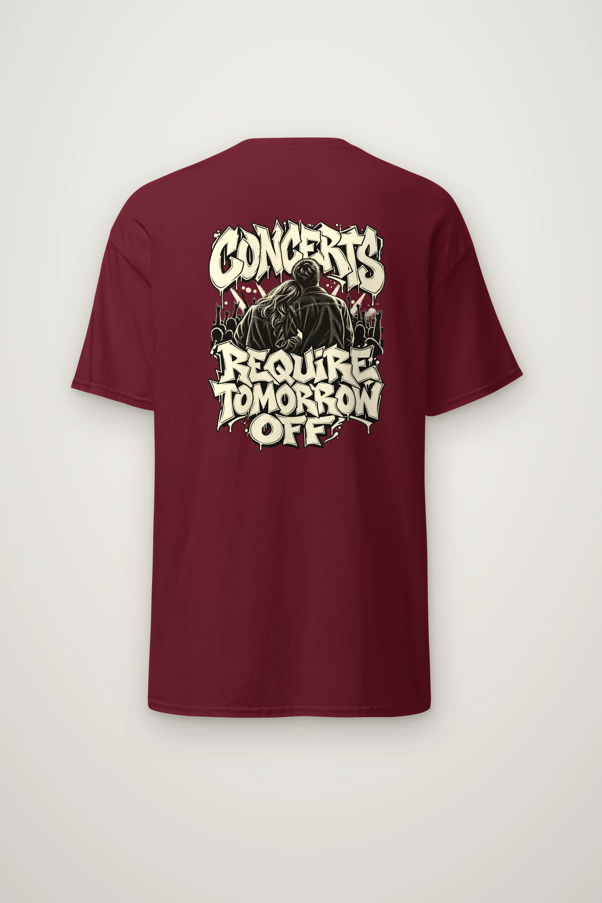 "Concerts Require Tomorrow Off" Heavyweight Unisex Crewneck T-shirt