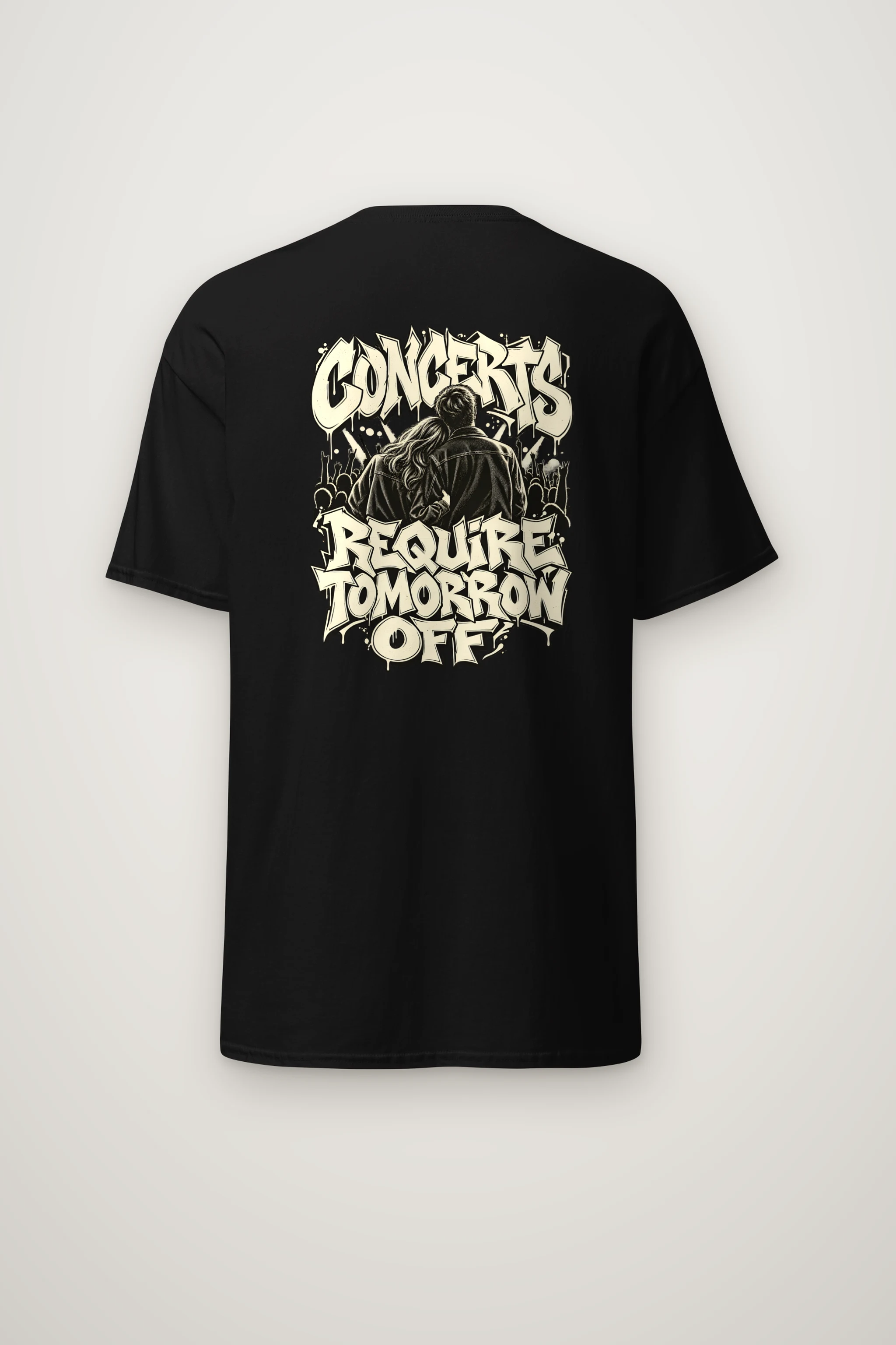 "Concerts Require Tomorrow Off" Heavyweight Unisex Crewneck T-shirt