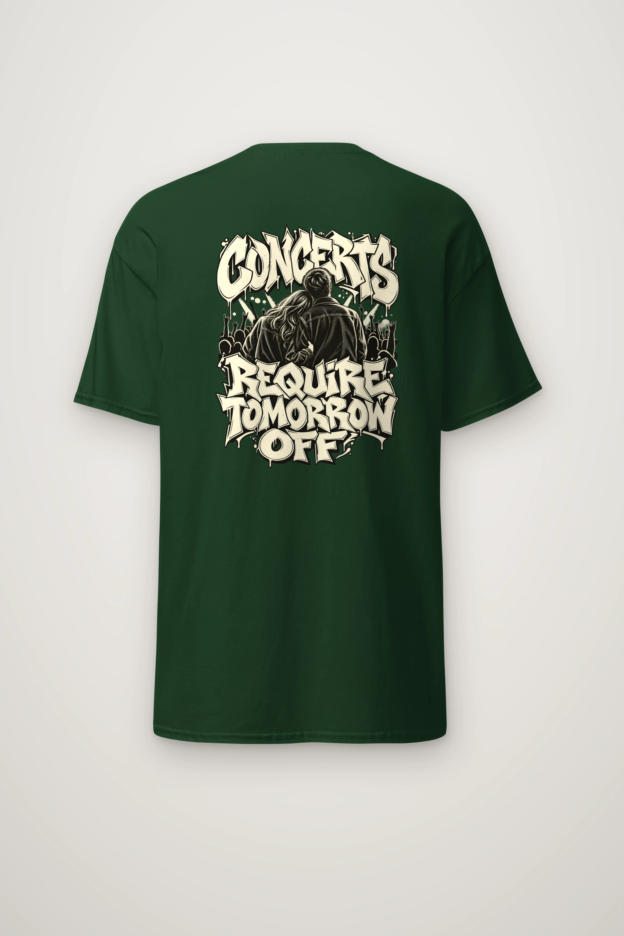 "Concerts Require Tomorrow Off" Heavyweight Unisex Crewneck T-shirt
