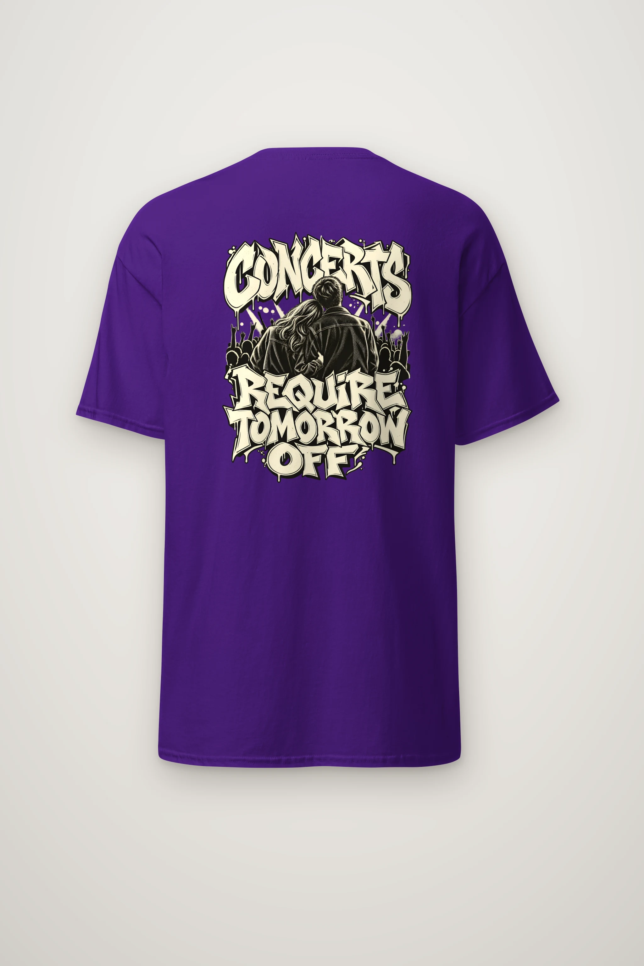 "Concerts Require Tomorrow Off" Heavyweight Unisex Crewneck T-shirt