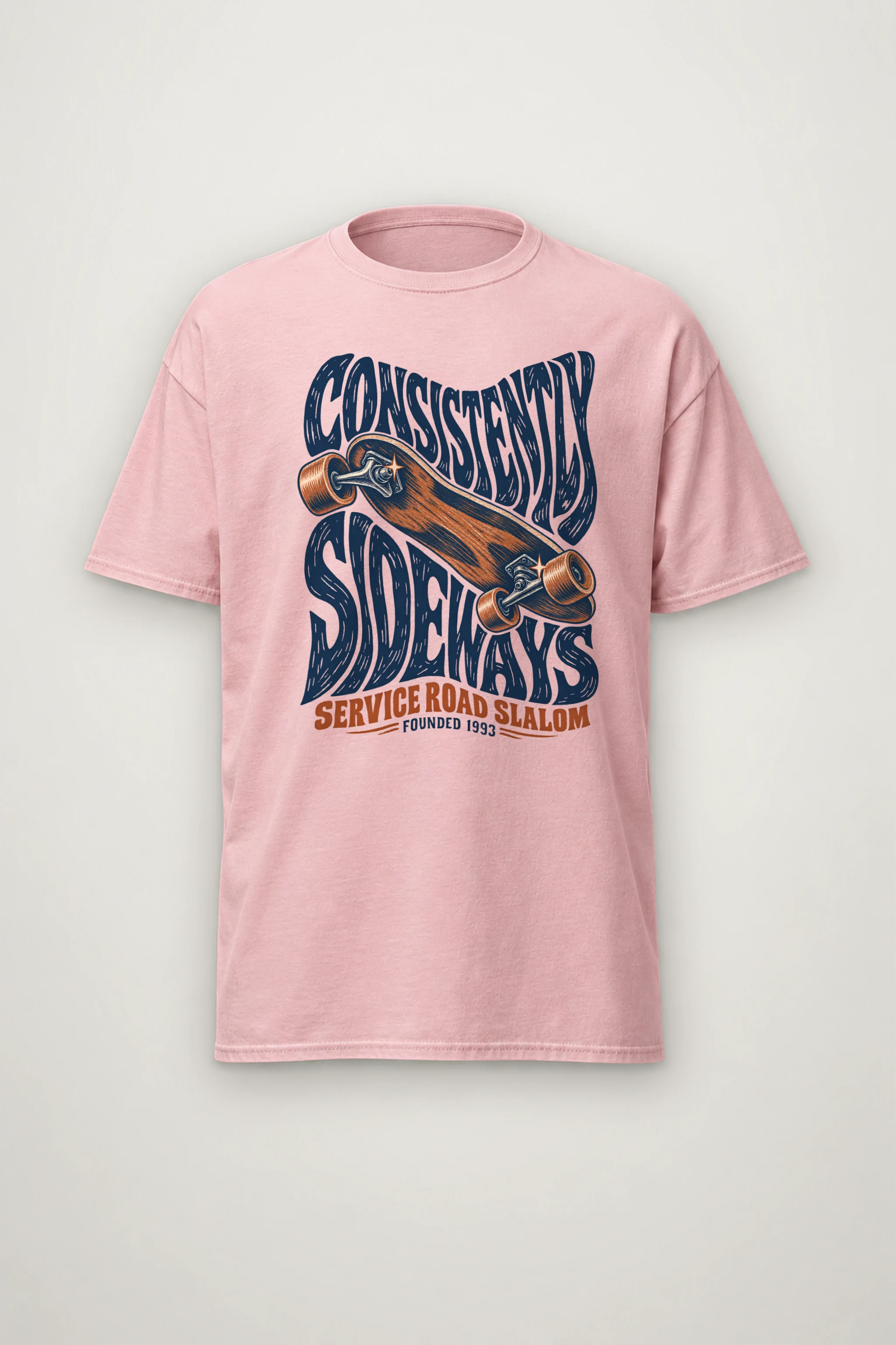 "Consistently Sideways" Heavyweight Unisex Crewneck T-shirt