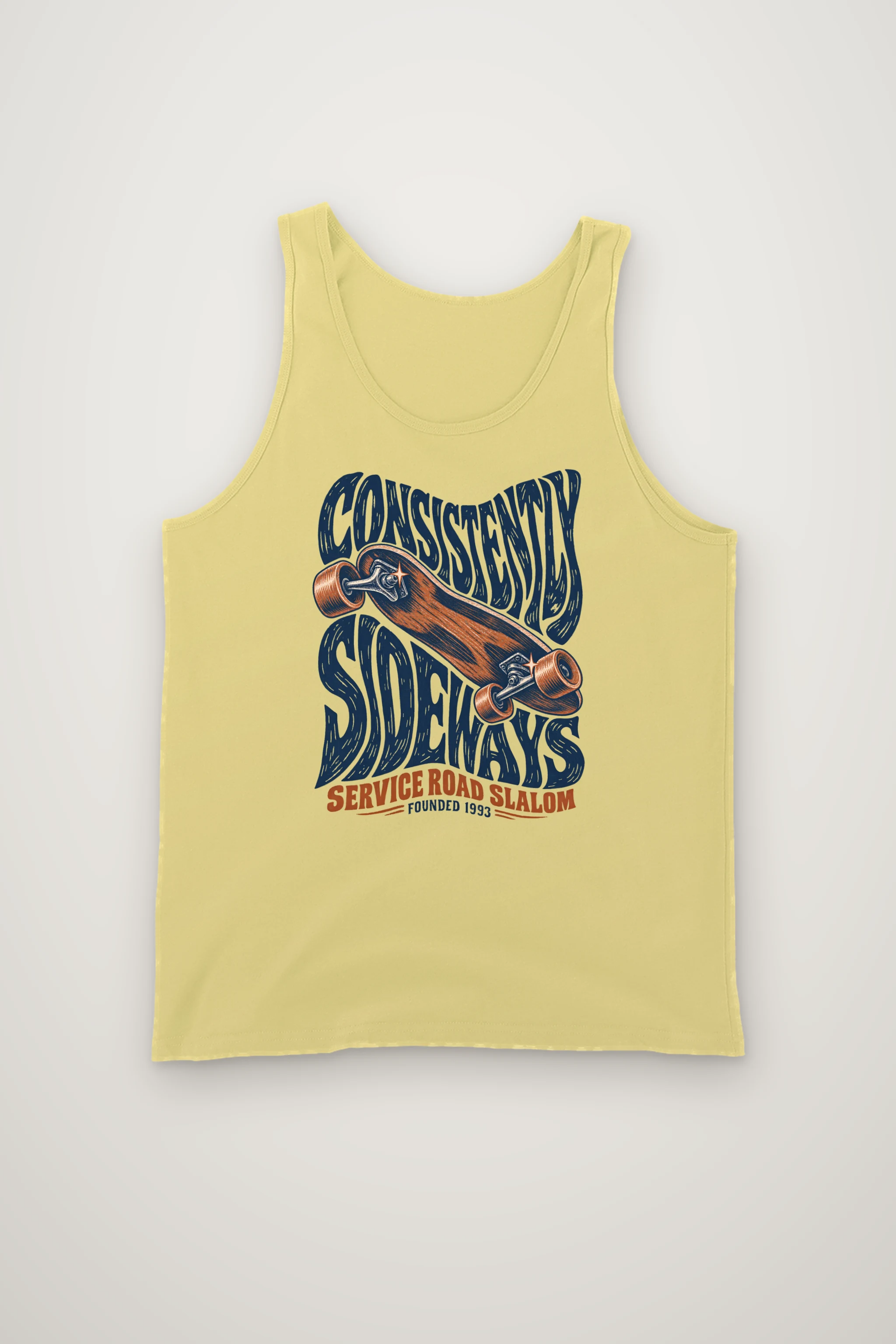 "Consistently Sideways" Unisex Jersey Tank