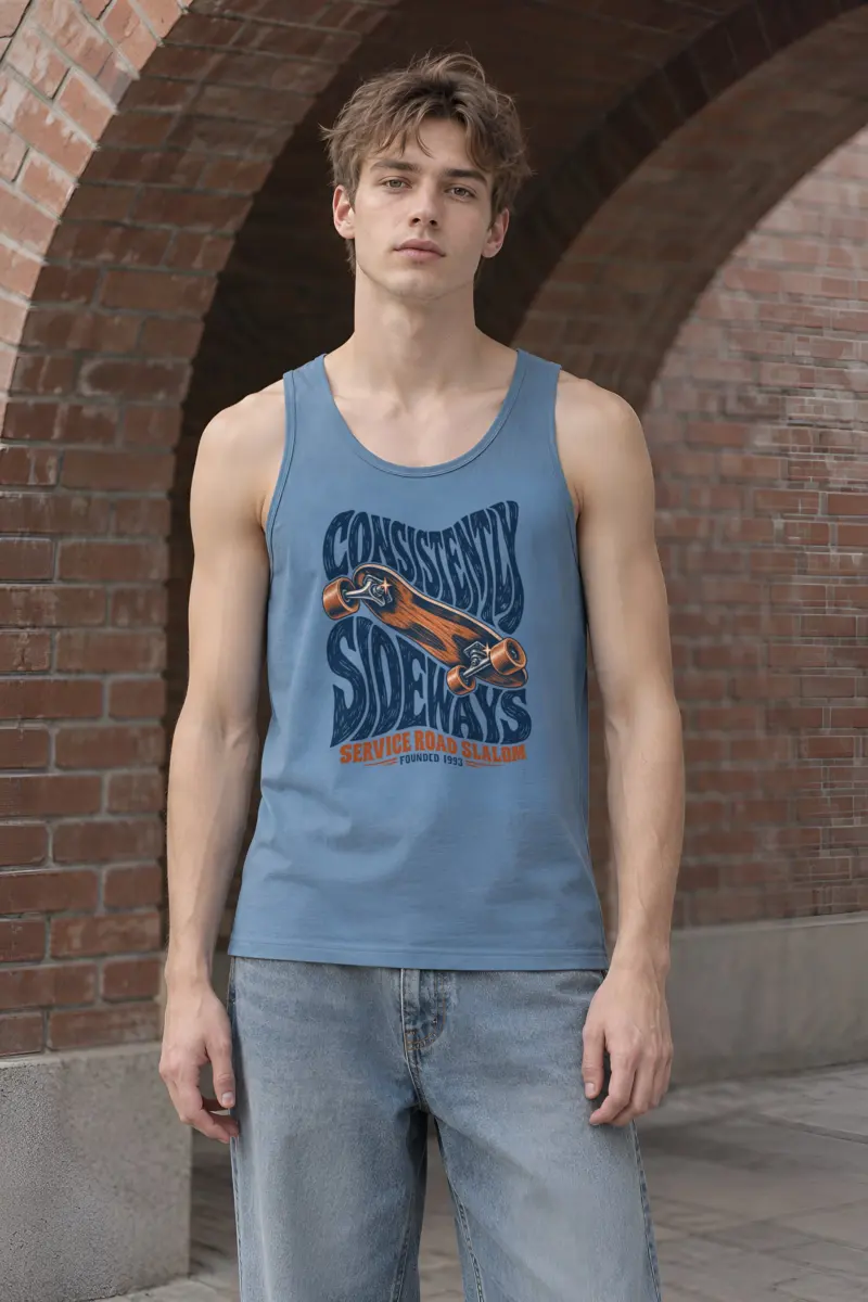 "Consistently Sideways" Unisex Jersey Tank