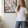 "Conversation Thins With Altitude" Premium Wooden Framed Poster