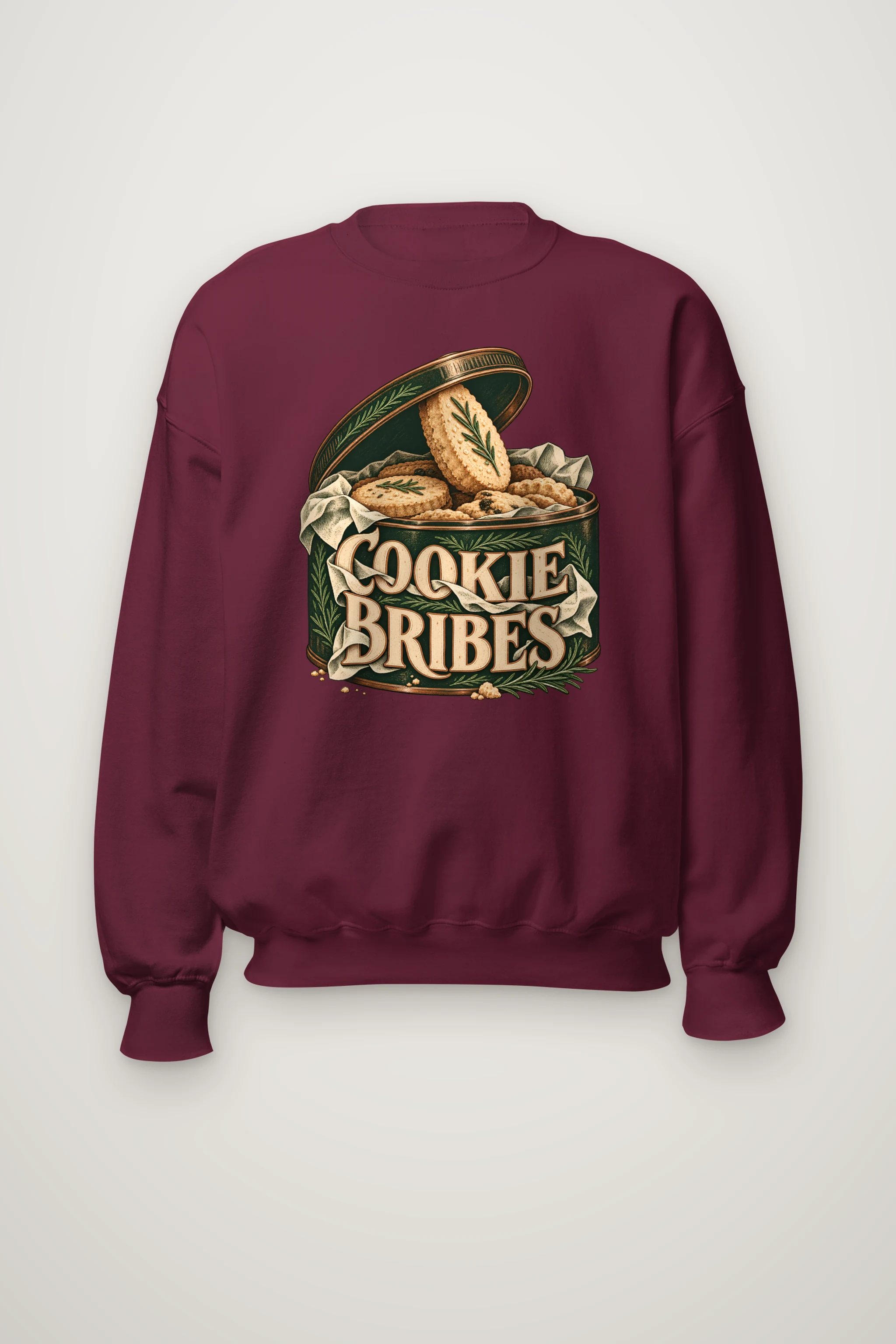 "Cookie Bribes Tin" Heavy Blend Unisex Crewneck Sweatshirt
