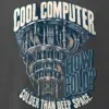 "Cool Computer How Cold" Men's Oversized Heavyweight Crewneck T-Shirt