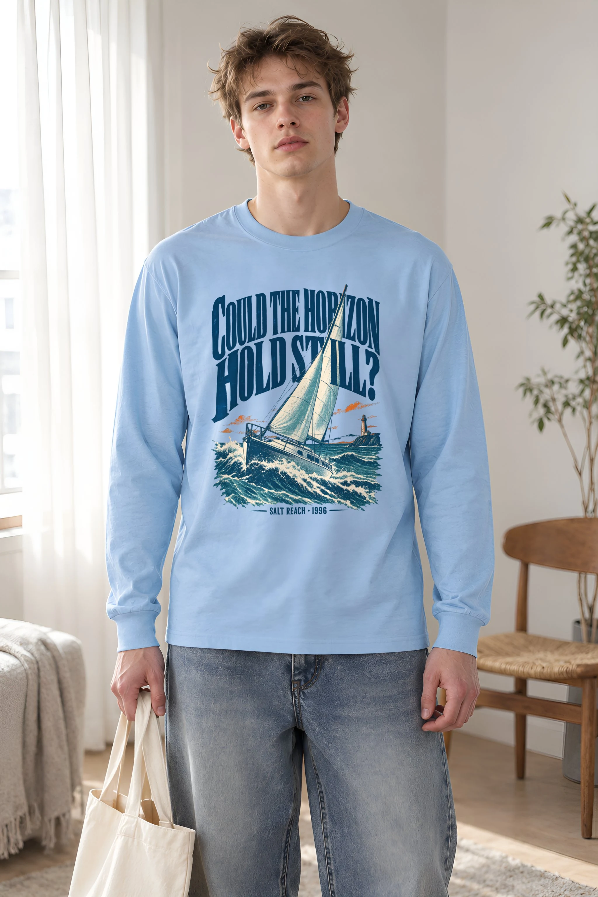 "Could the Horizon Hold Still?" Unisex Longsleeve T-shirt