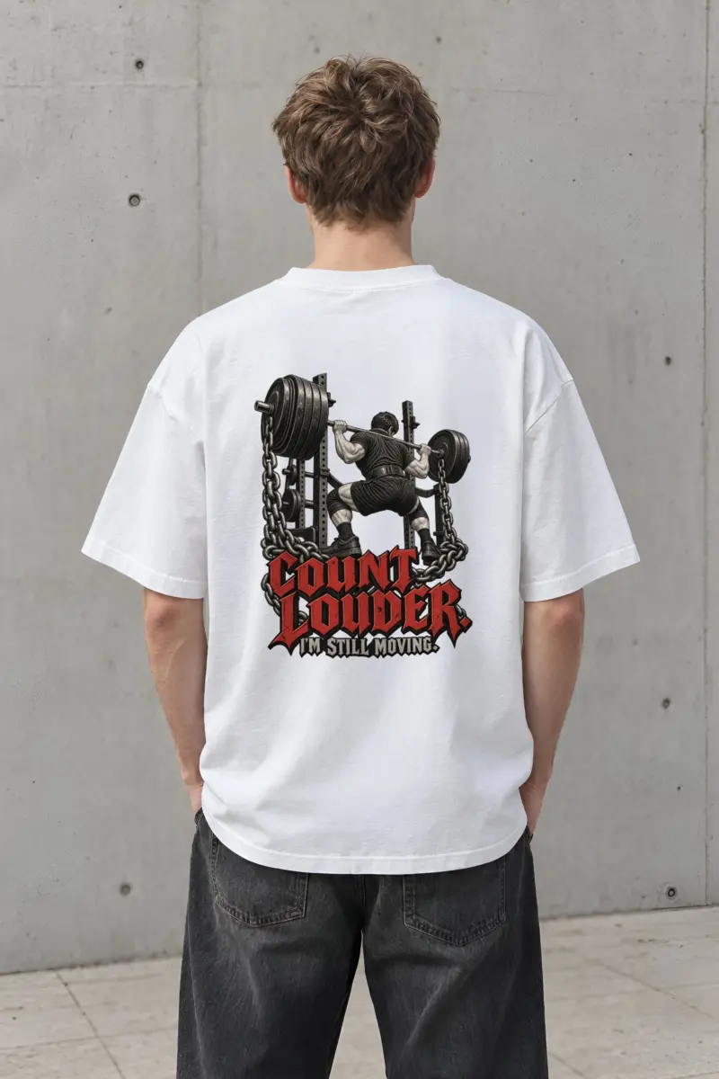 "Count Louder" Unisex Oversized Heavyweight Crewneck T-Shirt