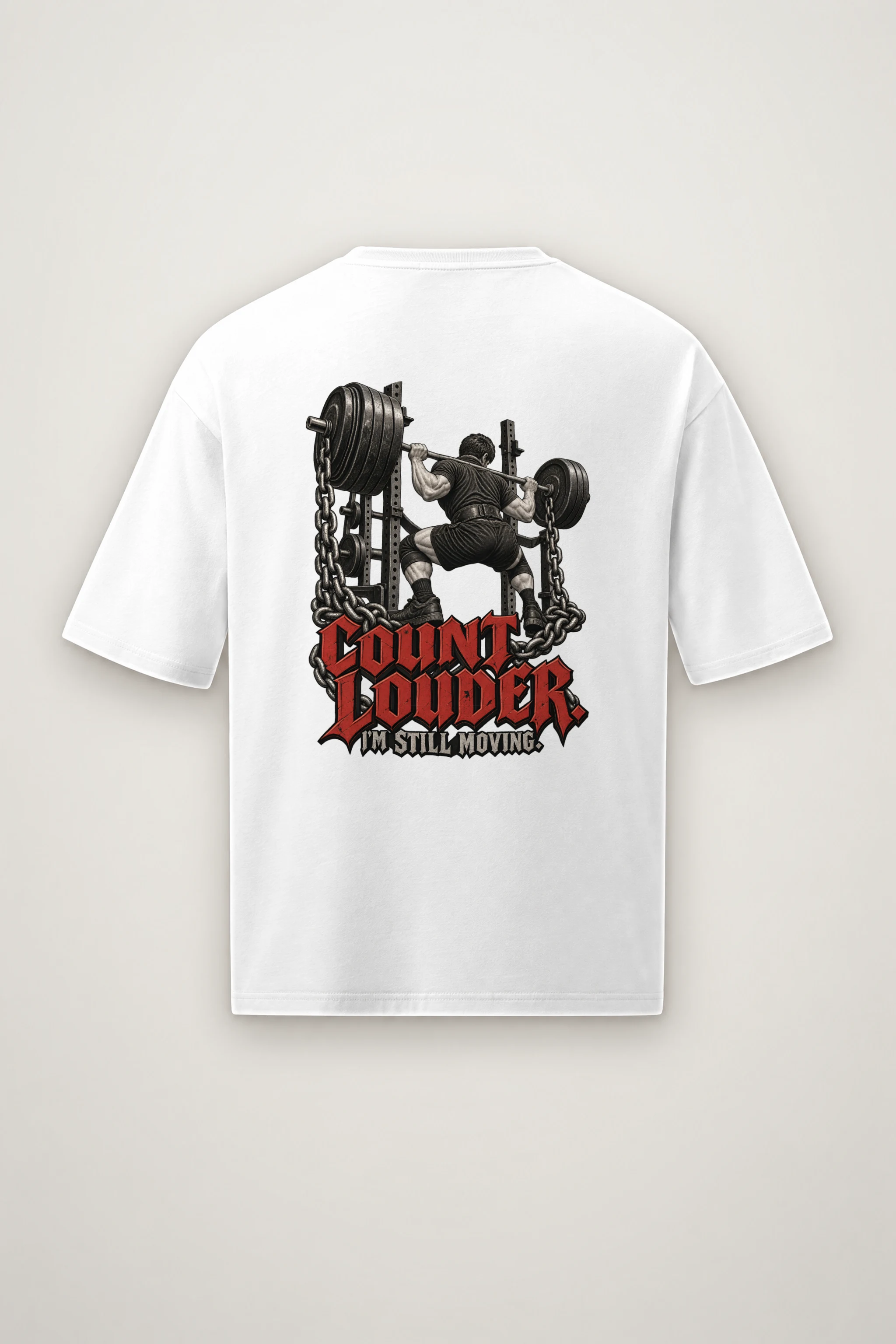 "Count Louder" Men's Oversized Heavyweight Crewneck T-Shirt