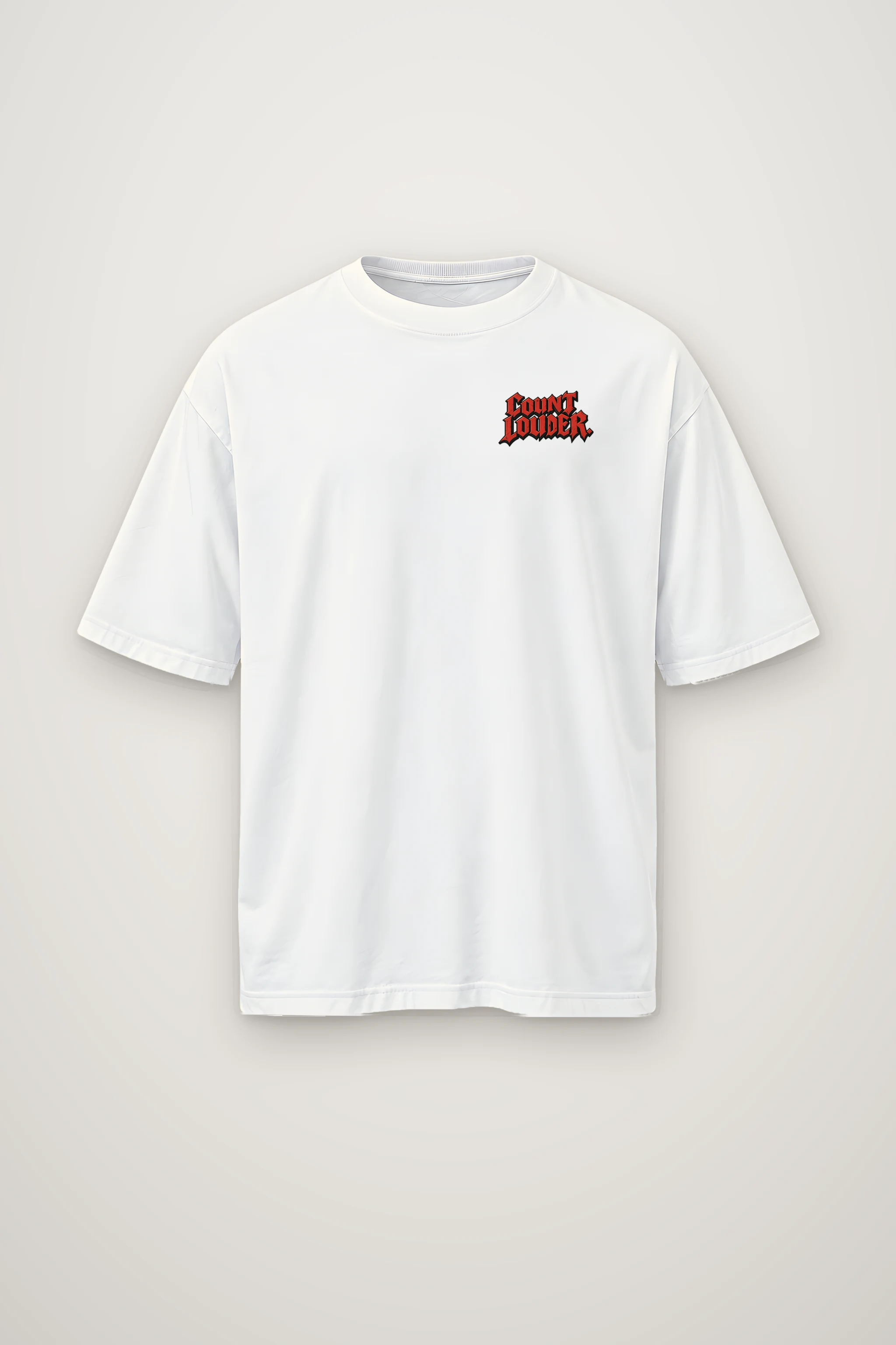 "Count Louder" Men's Oversized Heavyweight Crewneck T-Shirt