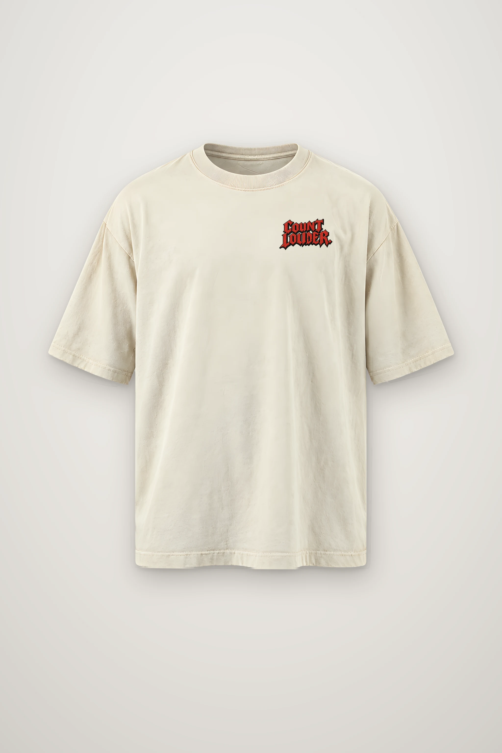 "Count Louder" Men's Oversized Heavyweight Crewneck T-Shirt