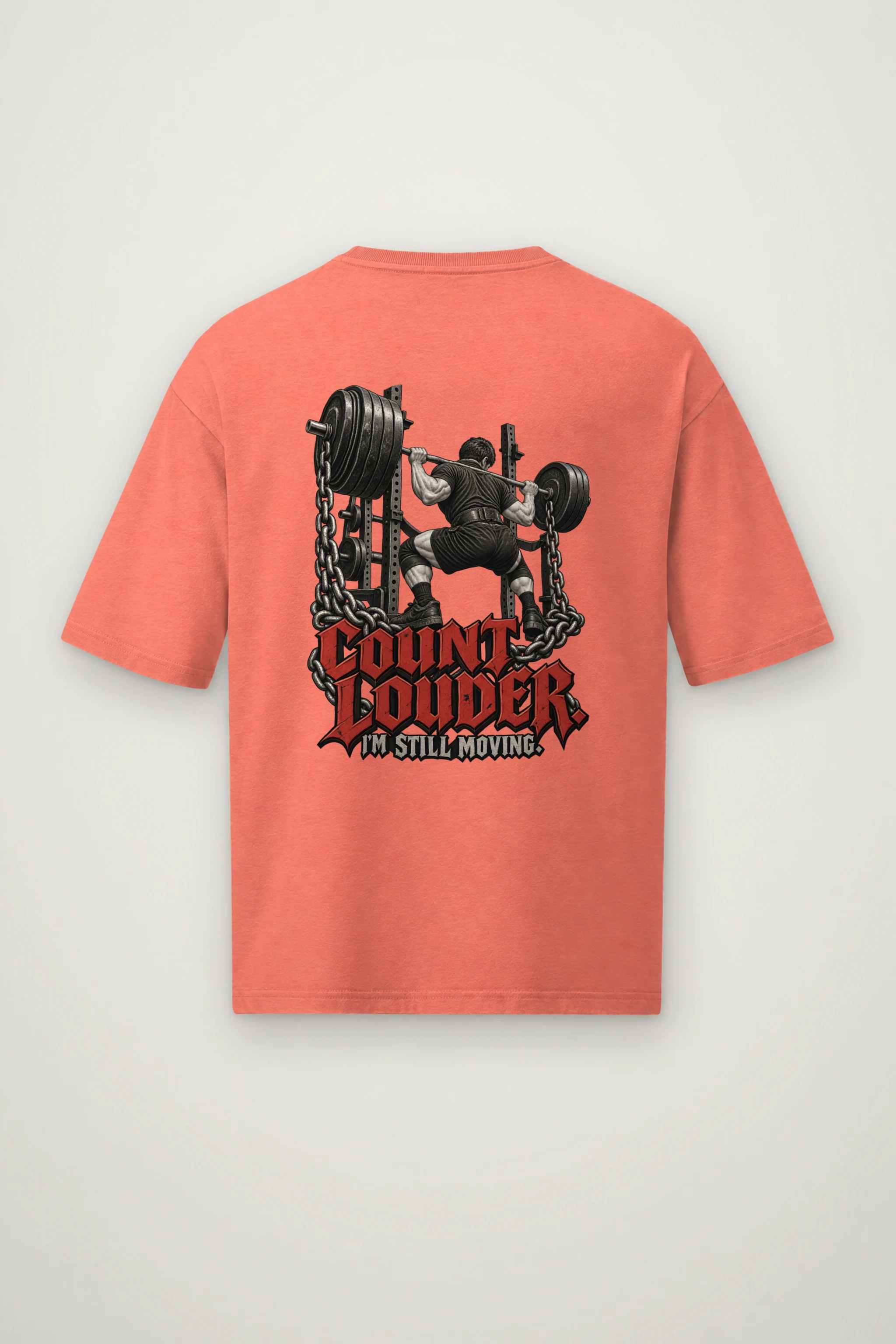 "Count Louder" Men's Oversized Heavyweight Crewneck T-Shirt