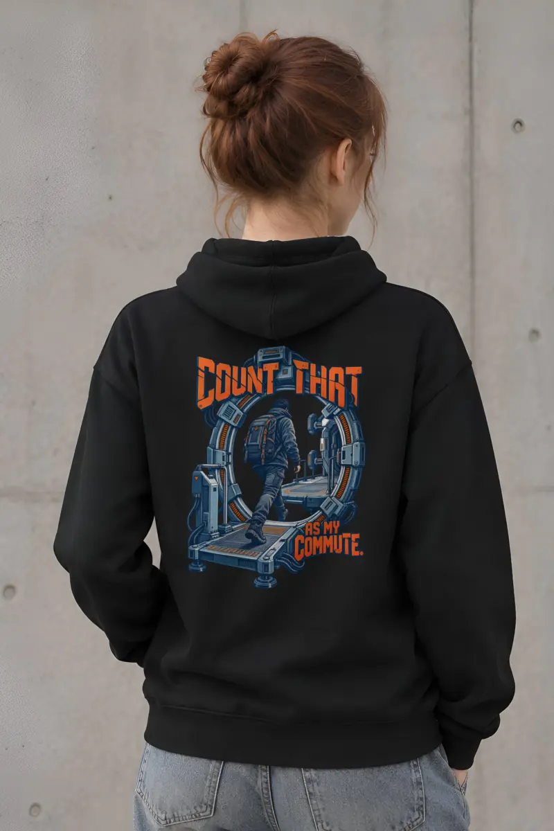 "Count That as My Commute" Heavy Blend Unisex Pullover Hoodie
