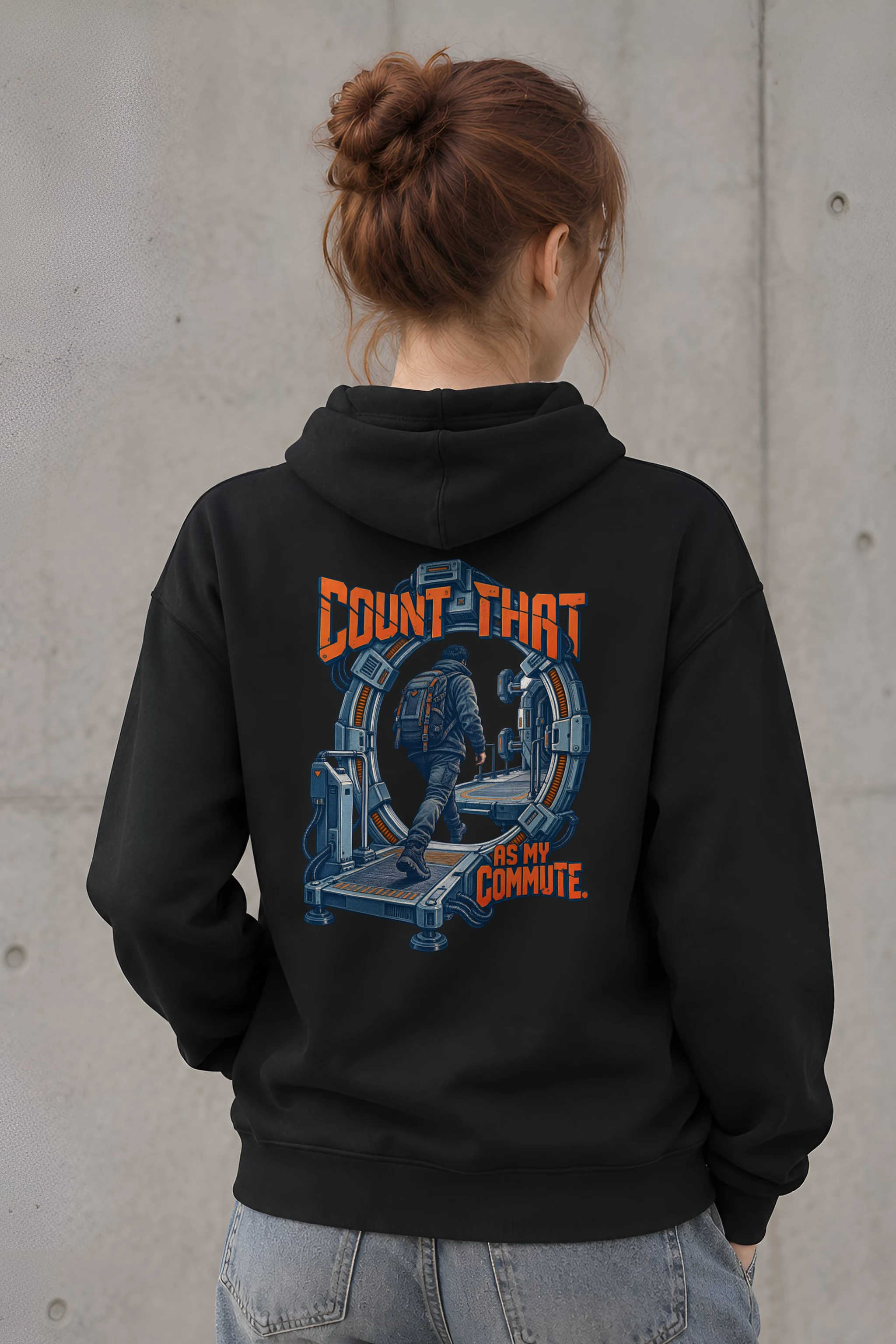 "Count That as My Commute" Heavy Blend Unisex Pullover Hoodie