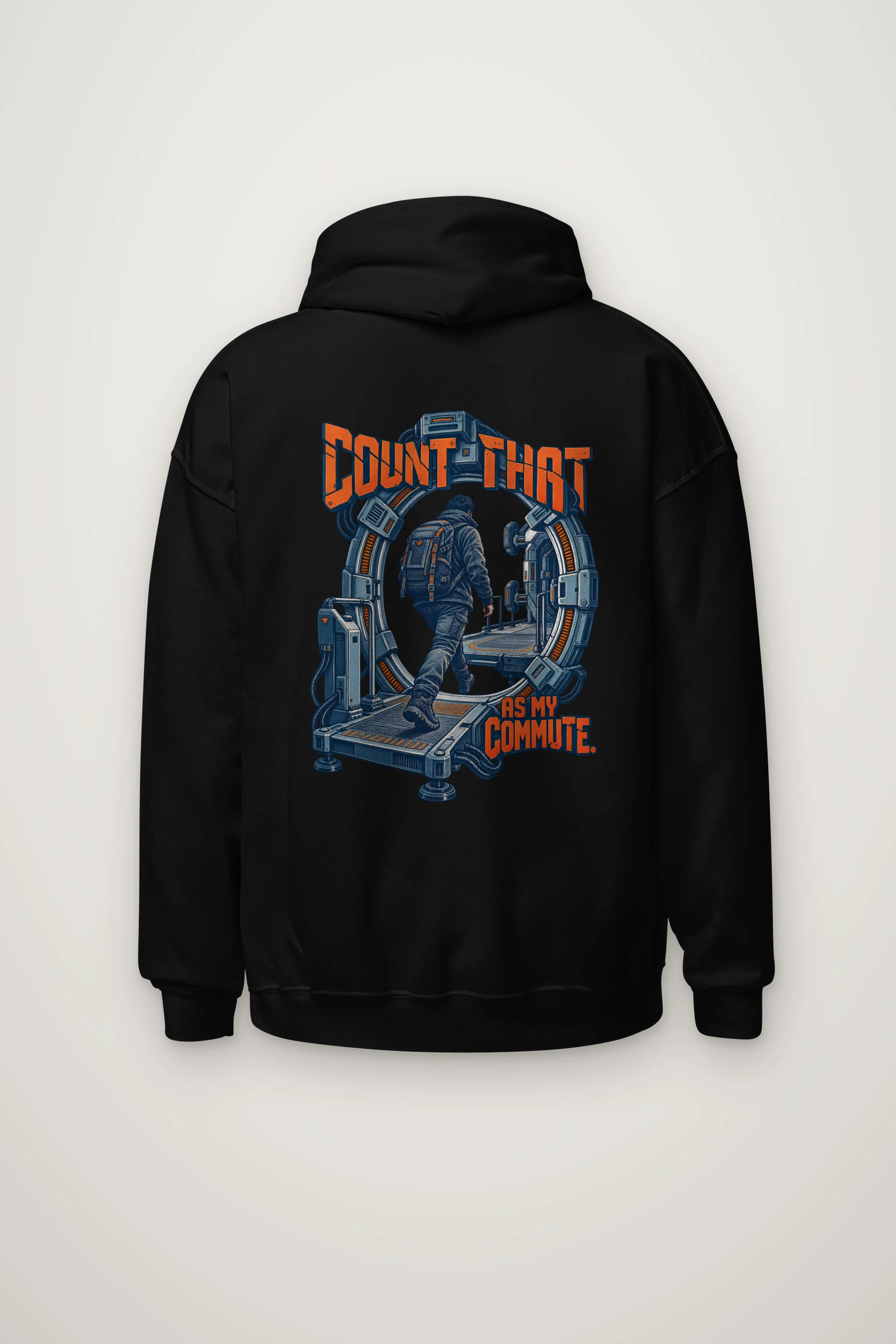 "Count That as My Commute" Heavy Blend Unisex Pullover Hoodie