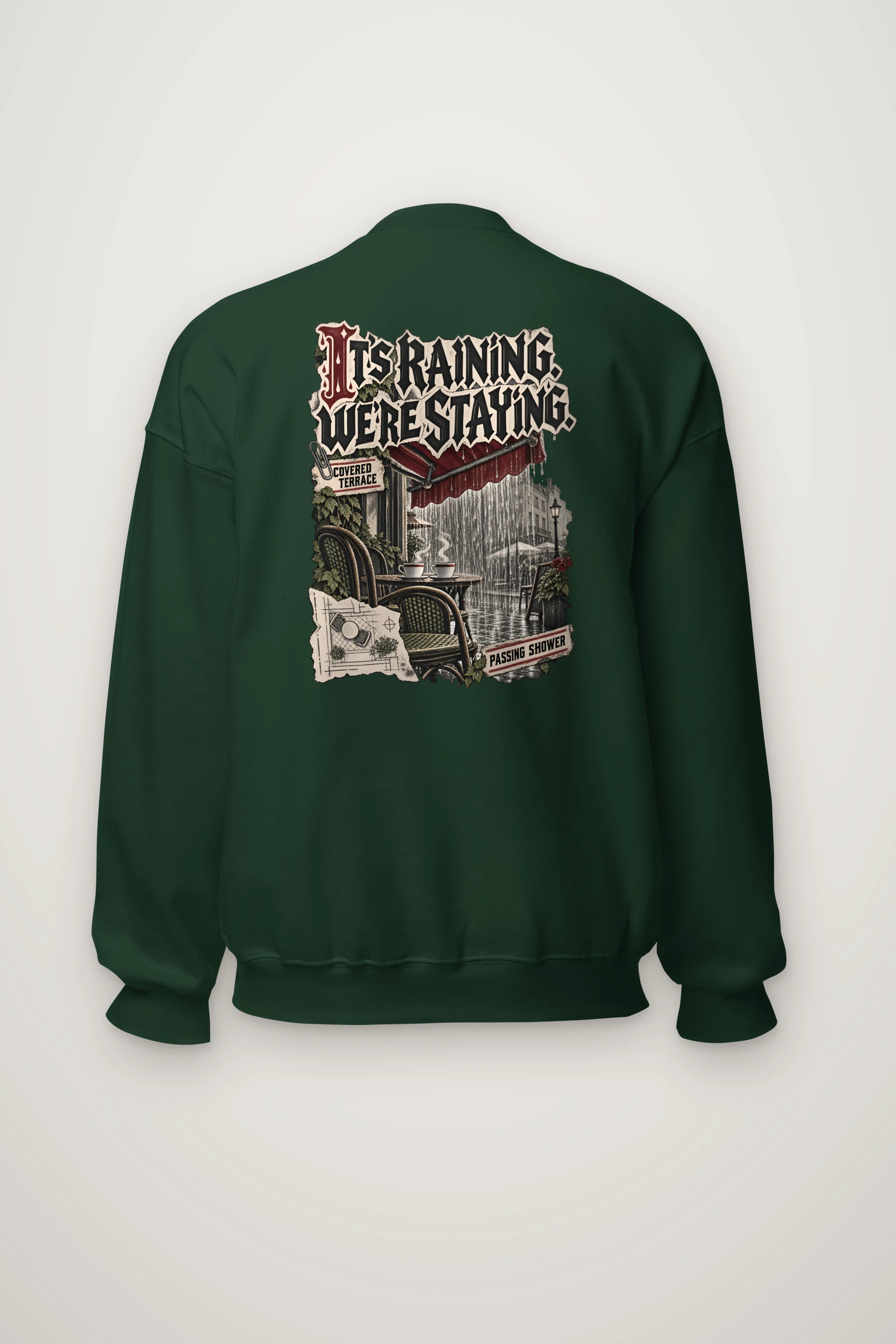 "Covered Terrace" Heavy Blend Unisex Crewneck Sweatshirt