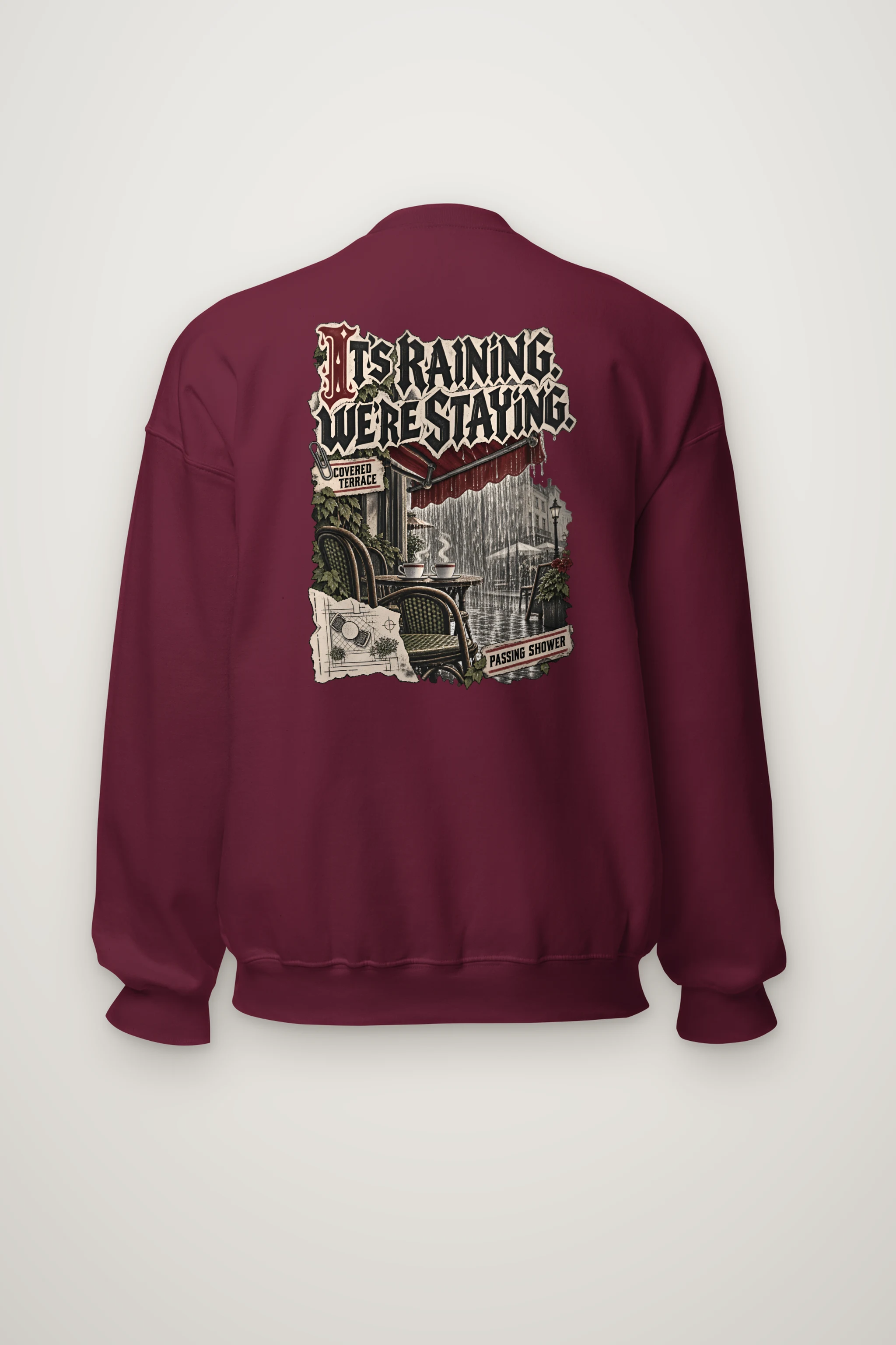 "Covered Terrace" Heavy Blend Unisex Crewneck Sweatshirt