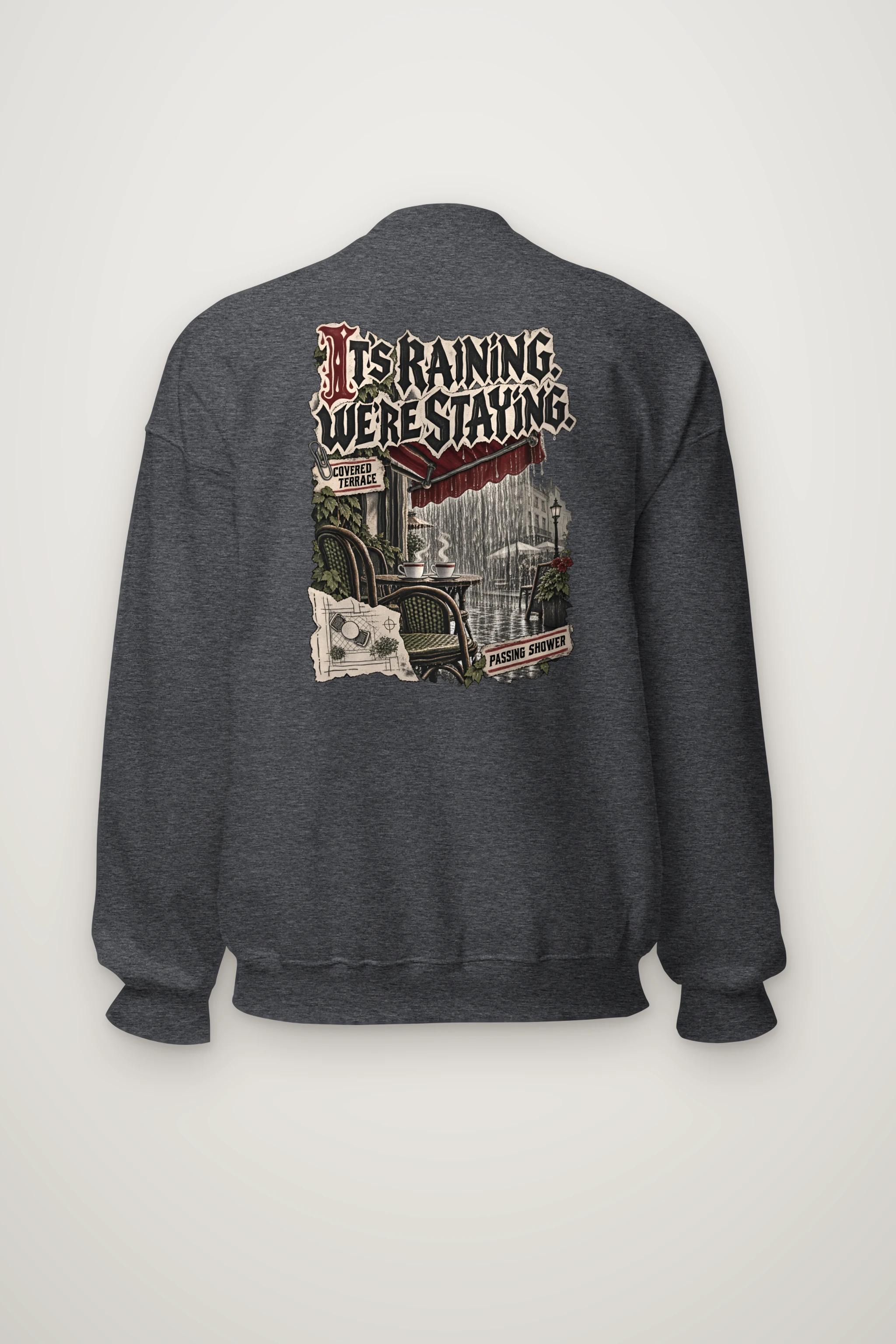 "Covered Terrace" Heavy Blend Unisex Crewneck Sweatshirt