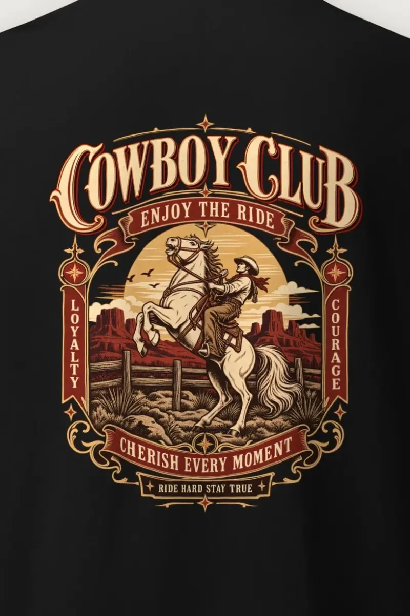 "Cowboy Code" Heavyweight Unisex Crewneck T-shirt