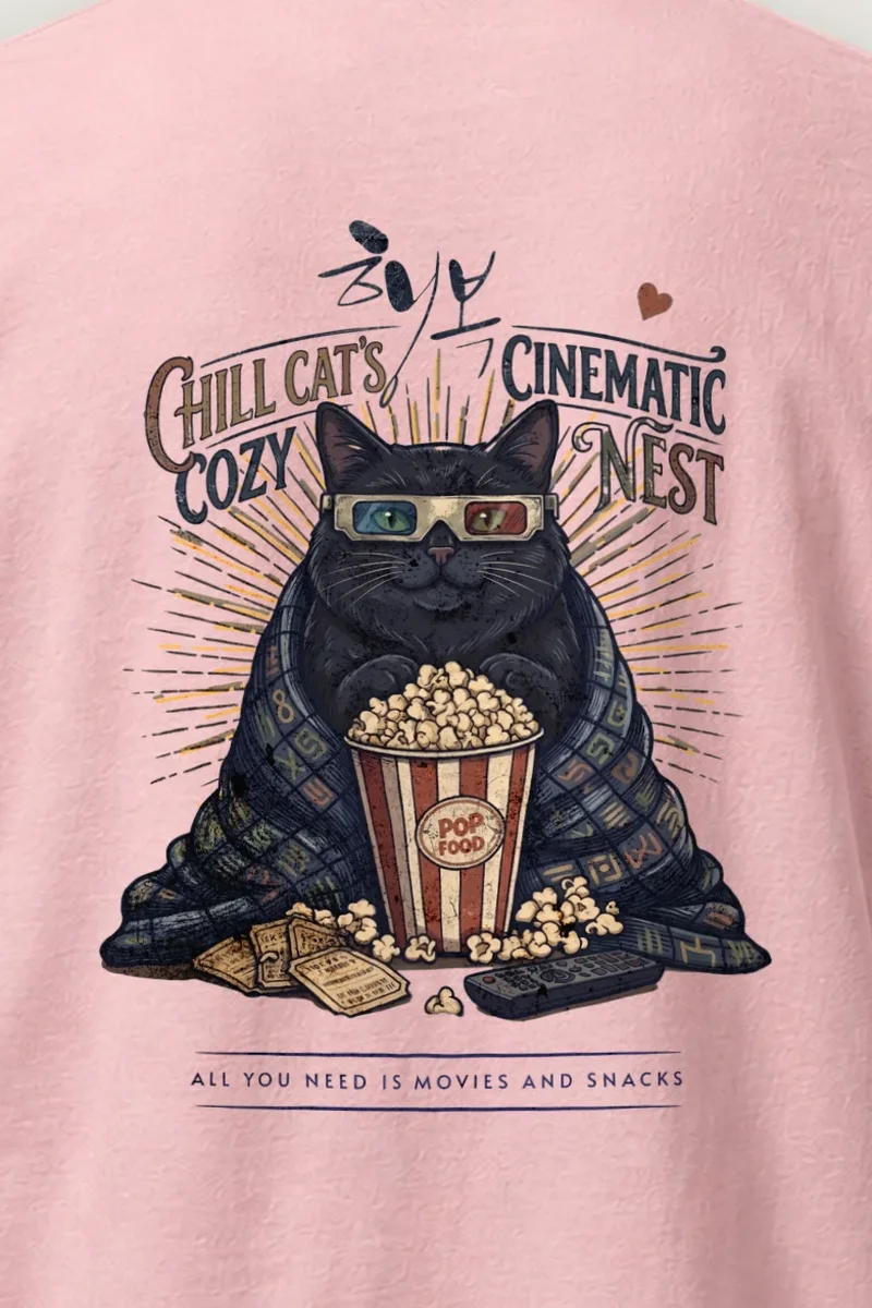 "Cozy Cinematic Nest" Heavyweight Unisex Crewneck T-shirt