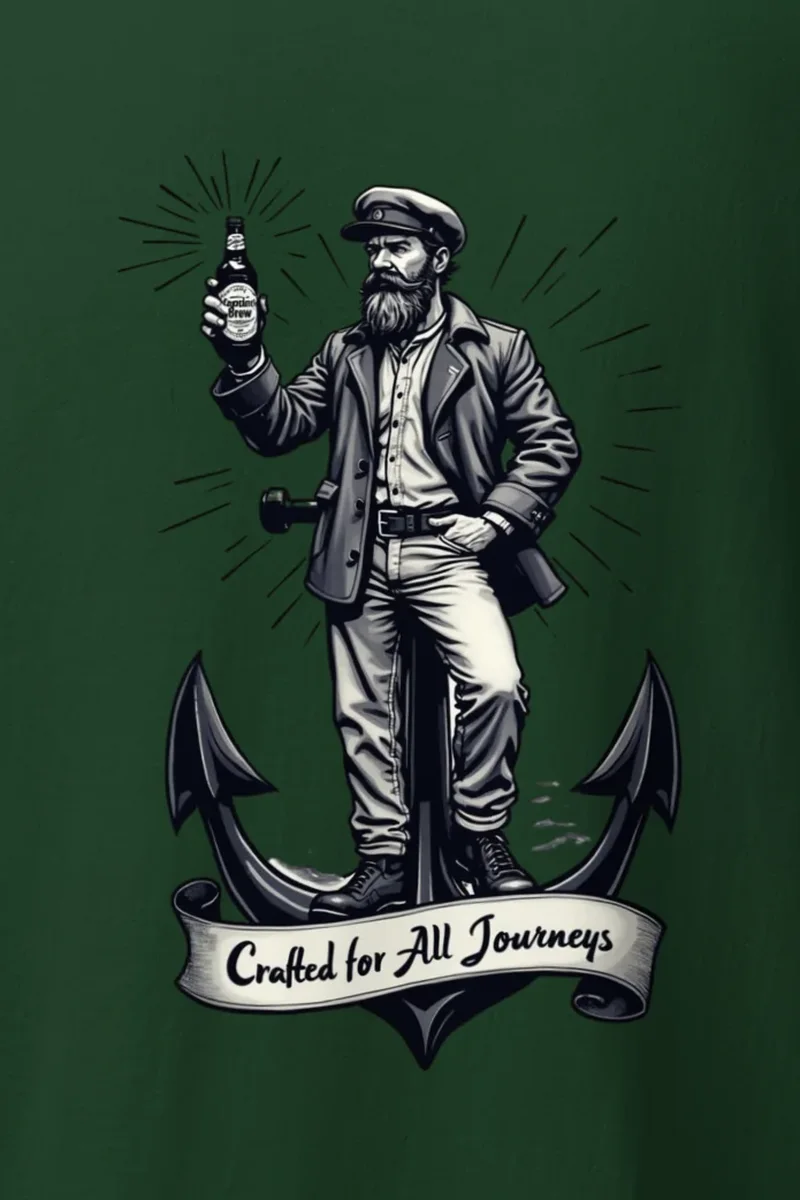 "Crafted for All Journeys" Heavyweight Unisex Crewneck T-shirt