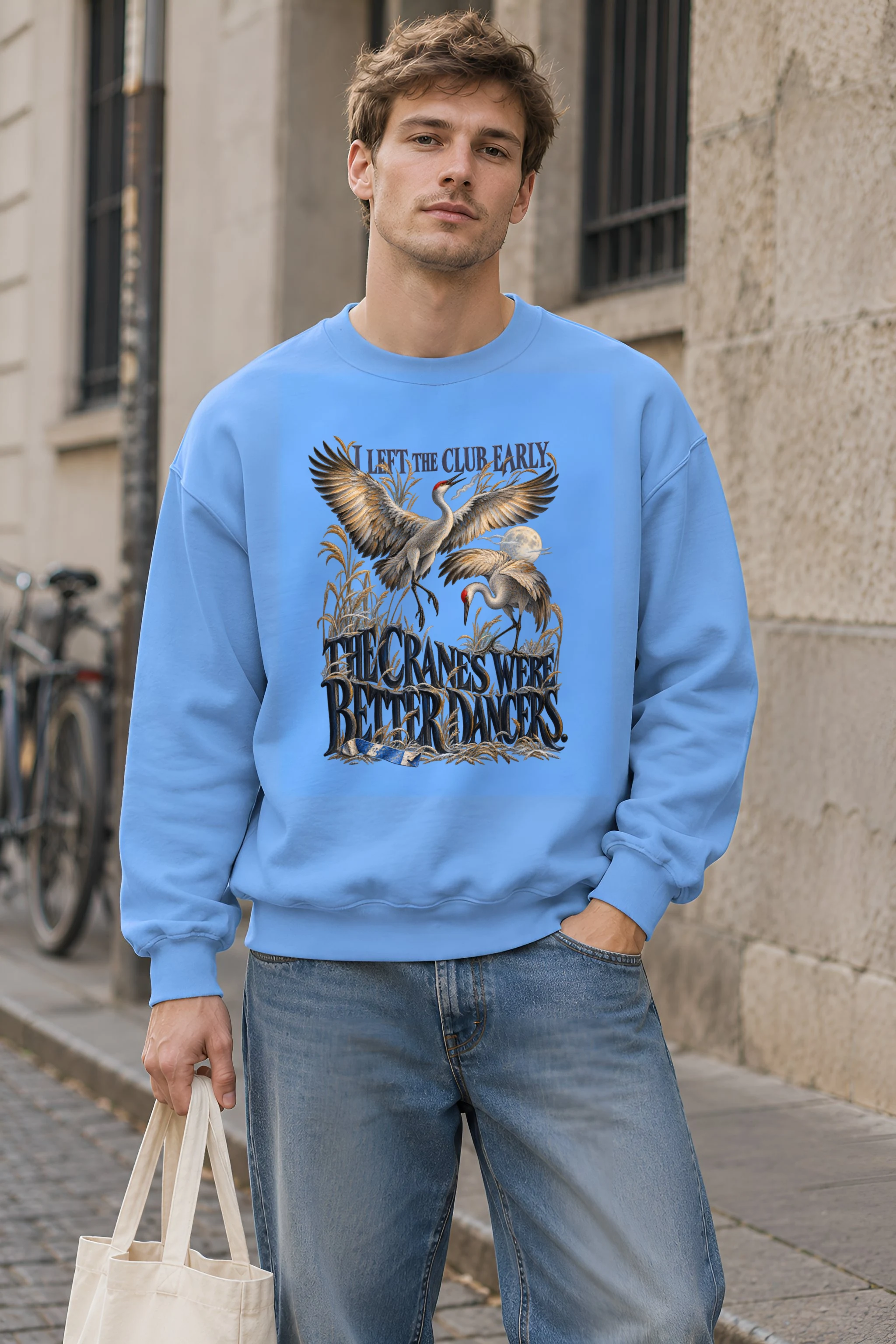 "Crane Dancers" Unisex Crewneck Sweatshirt