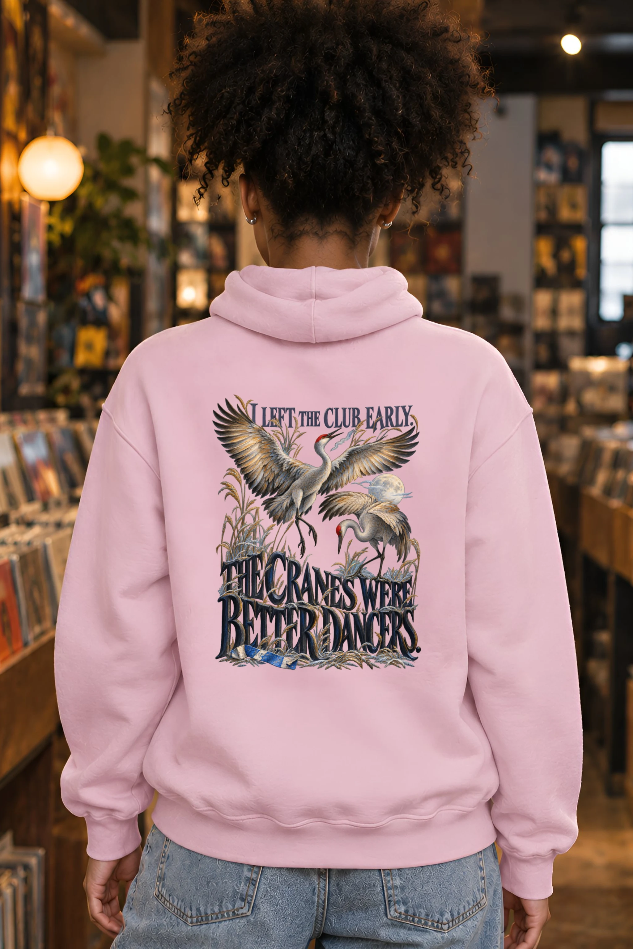 "Cranes Were Better Dancers" Unisex Pullover Hoodie