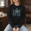"Cream Lined Limit Typography" Heavy Blend Unisex Crewneck Sweatshirt