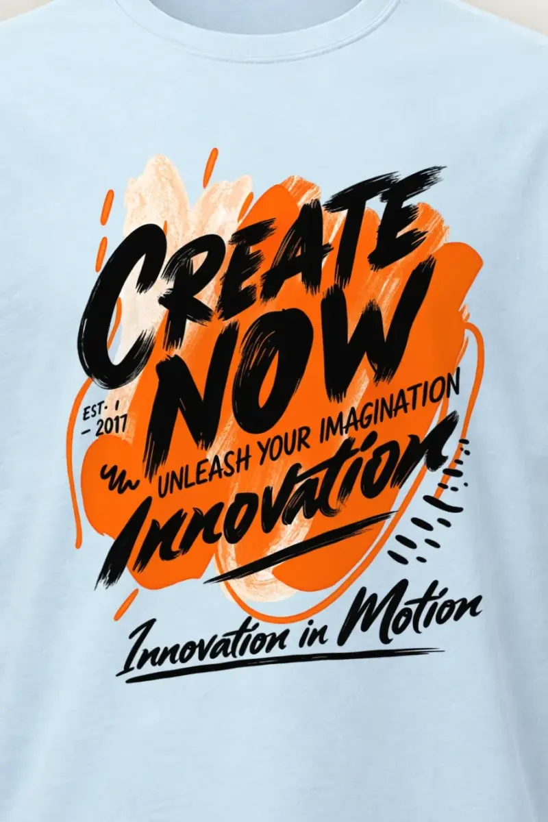 "Create Now" Heavyweight Unisex Crewneck T-shirt