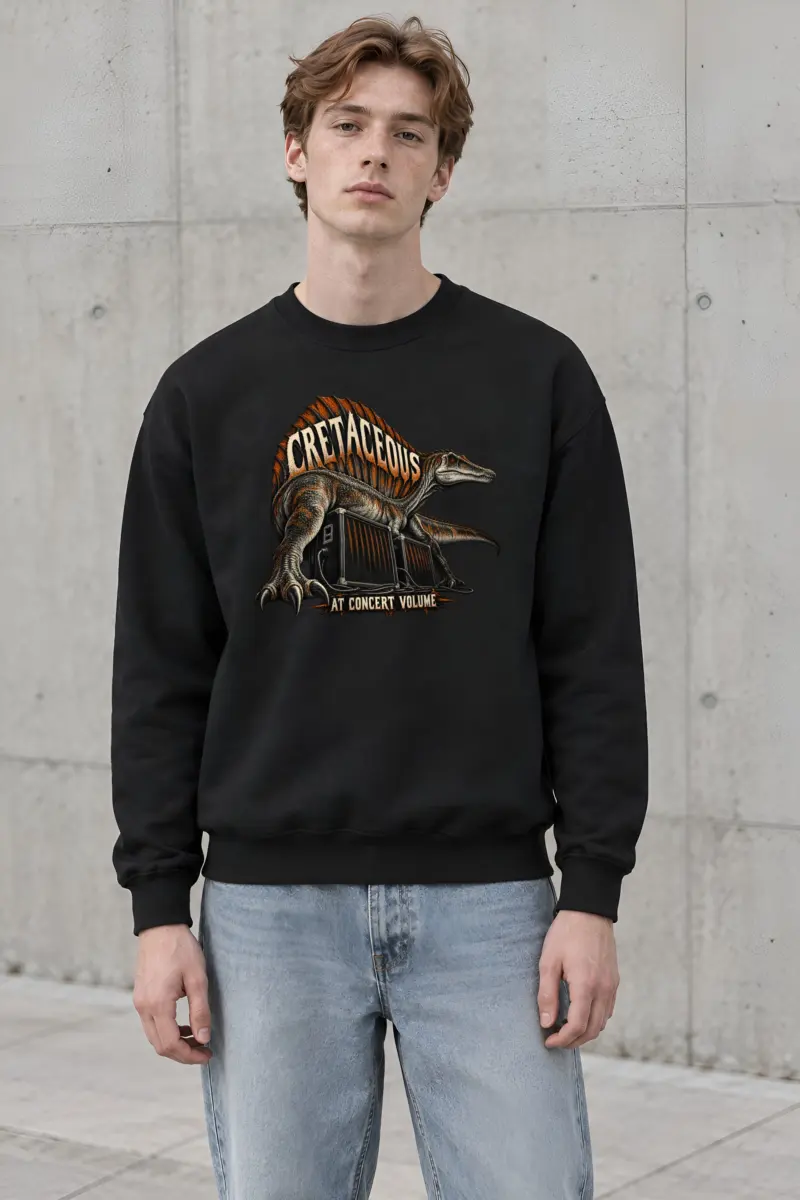 “Cretaceous at Concert Volume” Heavy Blend Unisex Crewneck Sweatshirt