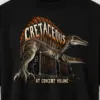 "Cretaceous at Concert Volume" Men's Oversized Heavyweight Crewneck T-Shirt