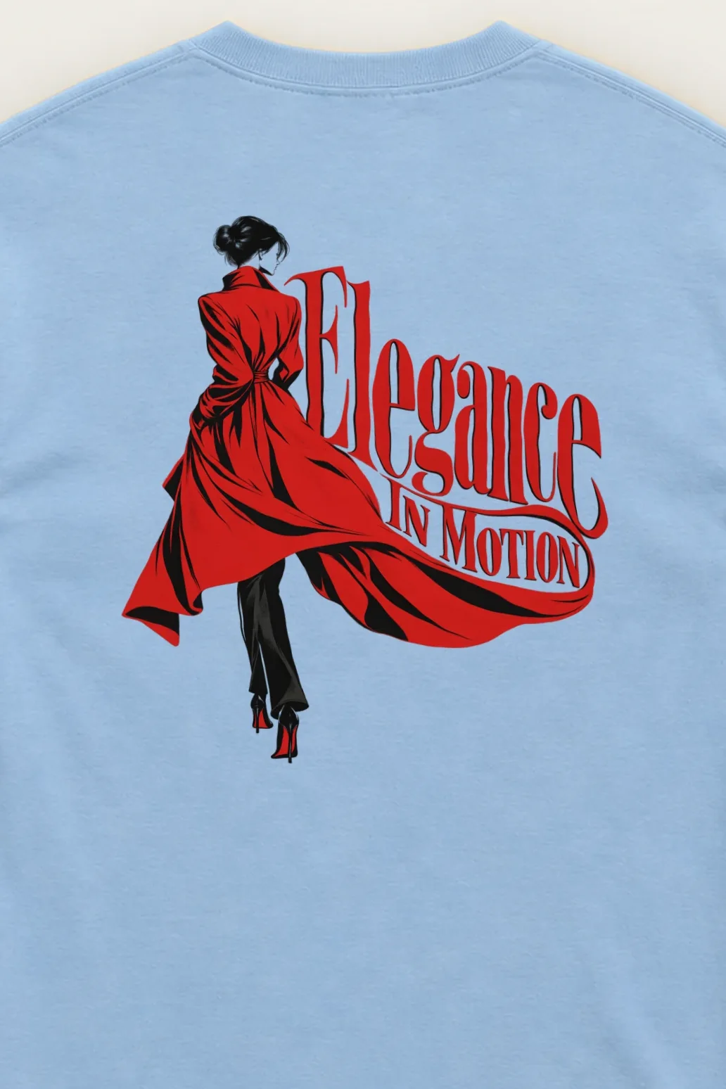 "Crimson Coat Study" Unisex Longsleeve T-shirt