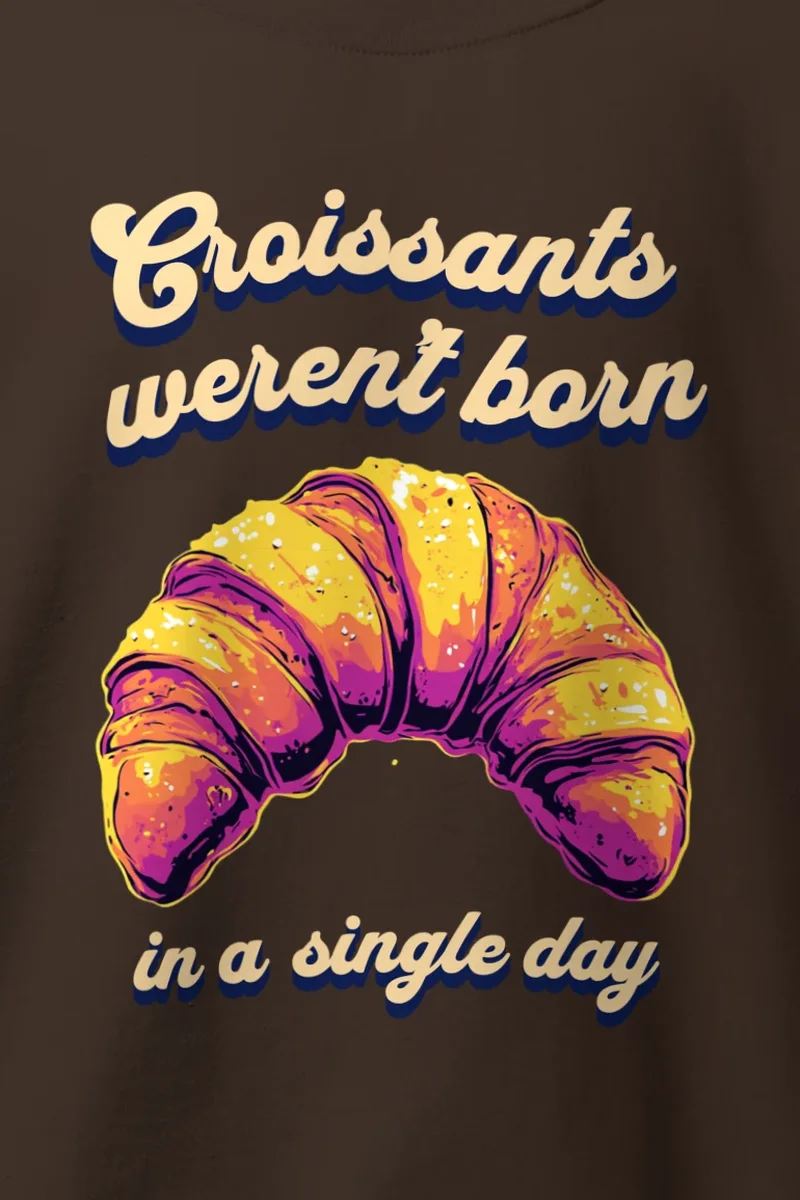 "Croissants Weren’t Born" Heavy Blend Unisex Crewneck Sweatshirt