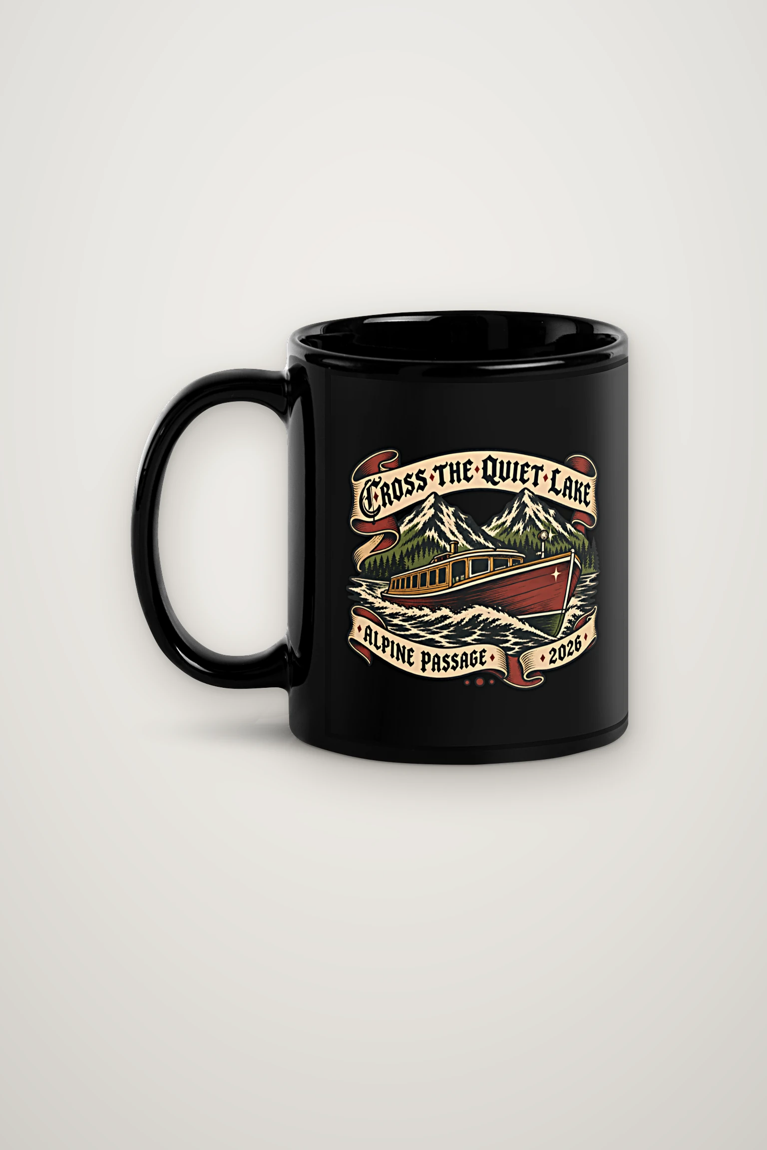 "Cross the Quiet Lake" 11oz Ceramic Mug