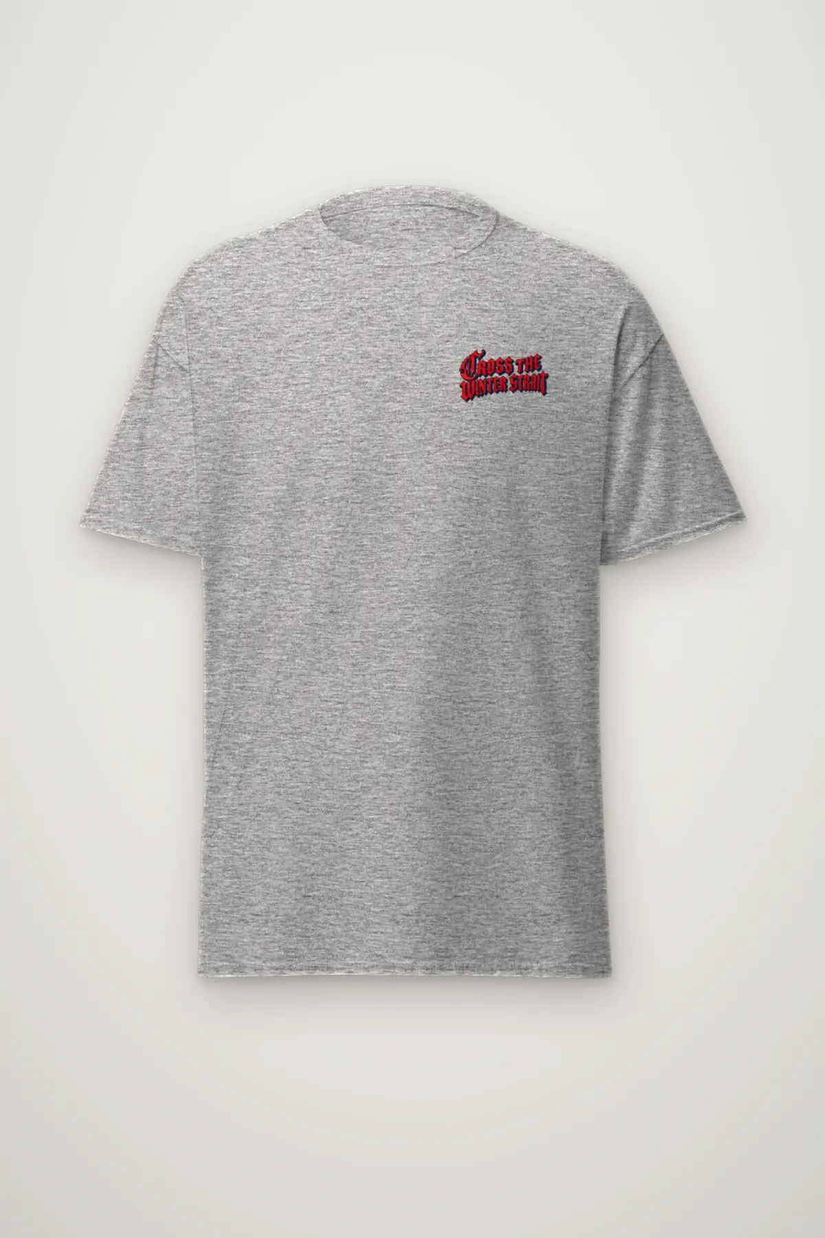 "Cross the Winter Strait" Heavyweight Unisex Crewneck T-shirt