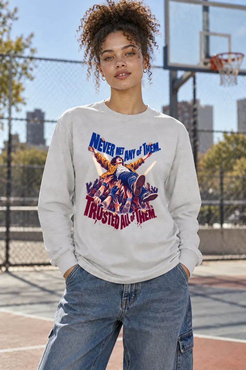 “Crowd Surfer” Unisex Longsleeve T-shirt