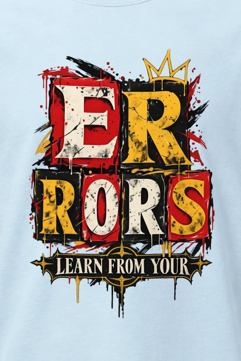 "Crowned Errors" Heavyweight Unisex Crewneck T-shirt