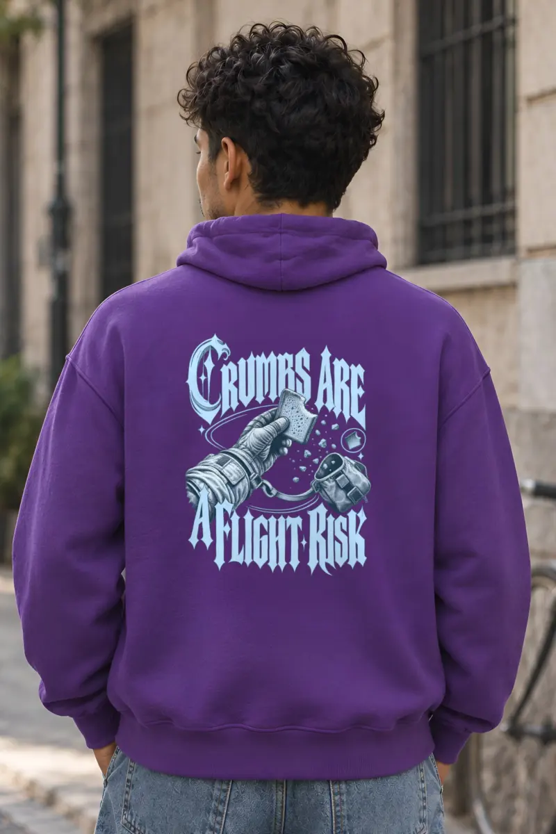 "Crumbs Are A Flight Risk" Heavy Blend Unisex Pullover Hoodie