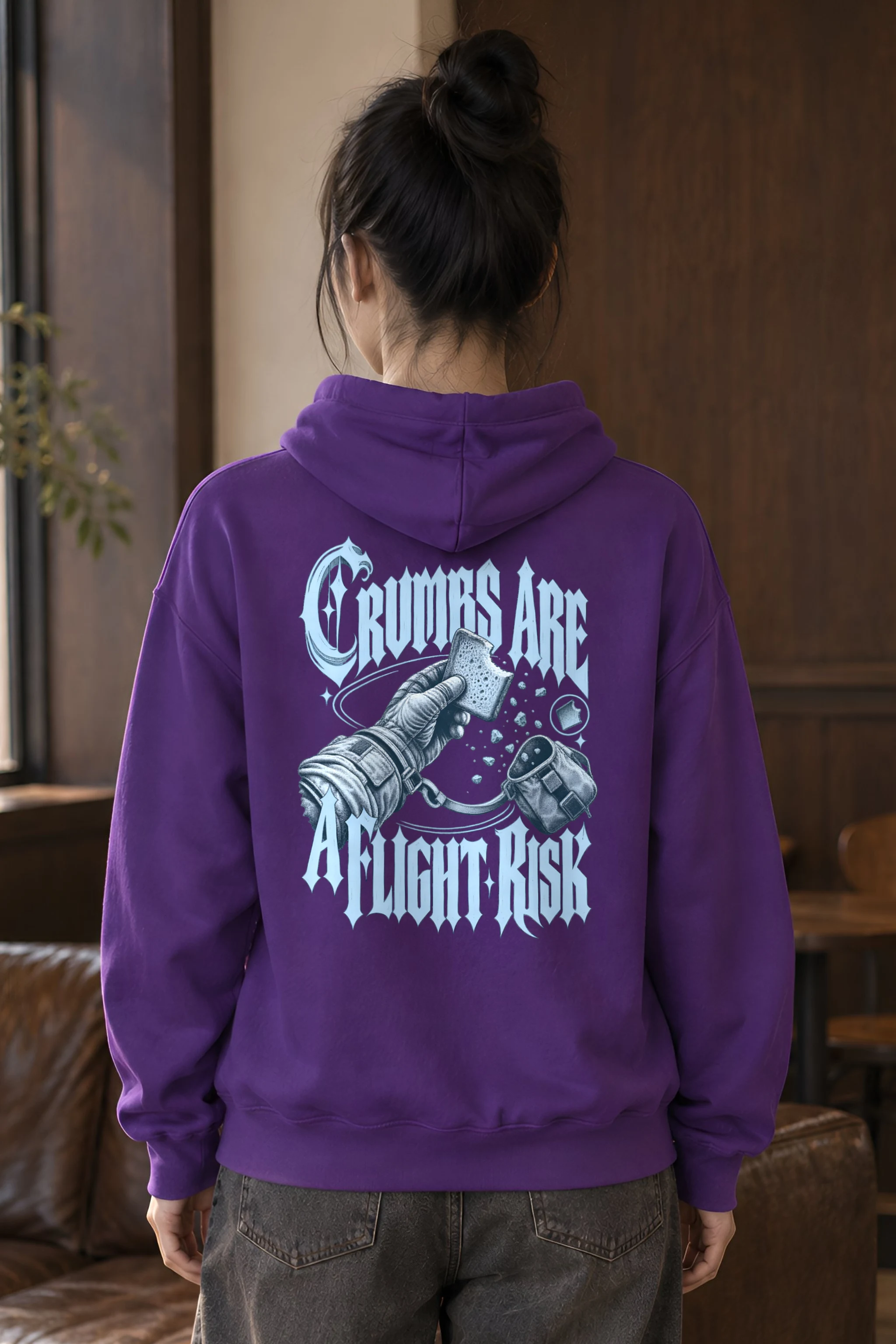"Crumbs Are A Flight Risk" Heavy Blend Unisex Pullover Hoodie