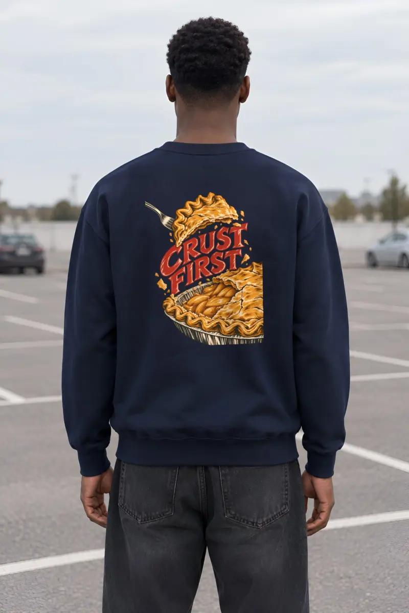 "Crust First Pie" Heavy Blend Unisex Crewneck Sweatshirt