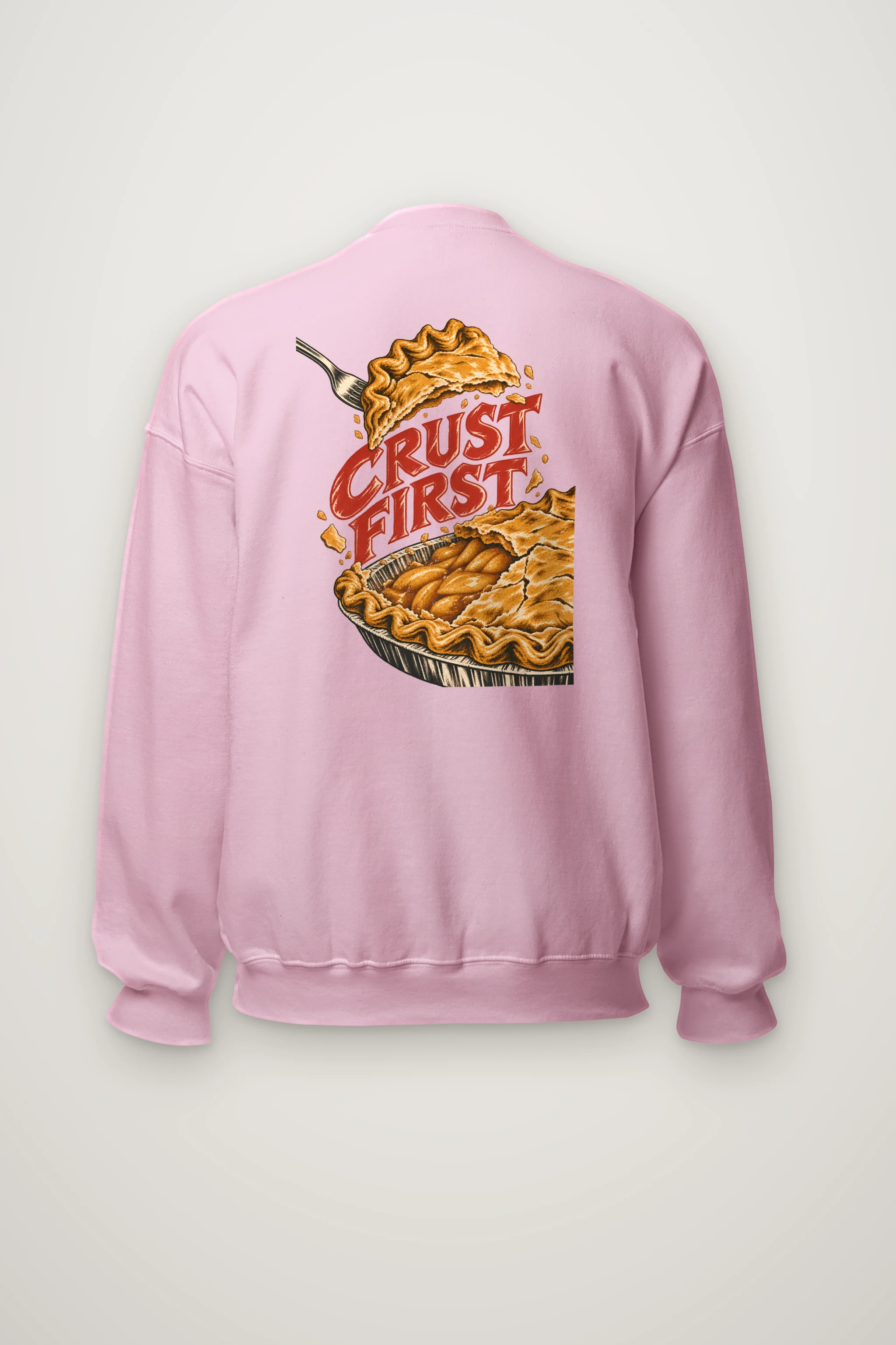"Crust First Pie" Heavy Blend Unisex Crewneck Sweatshirt
