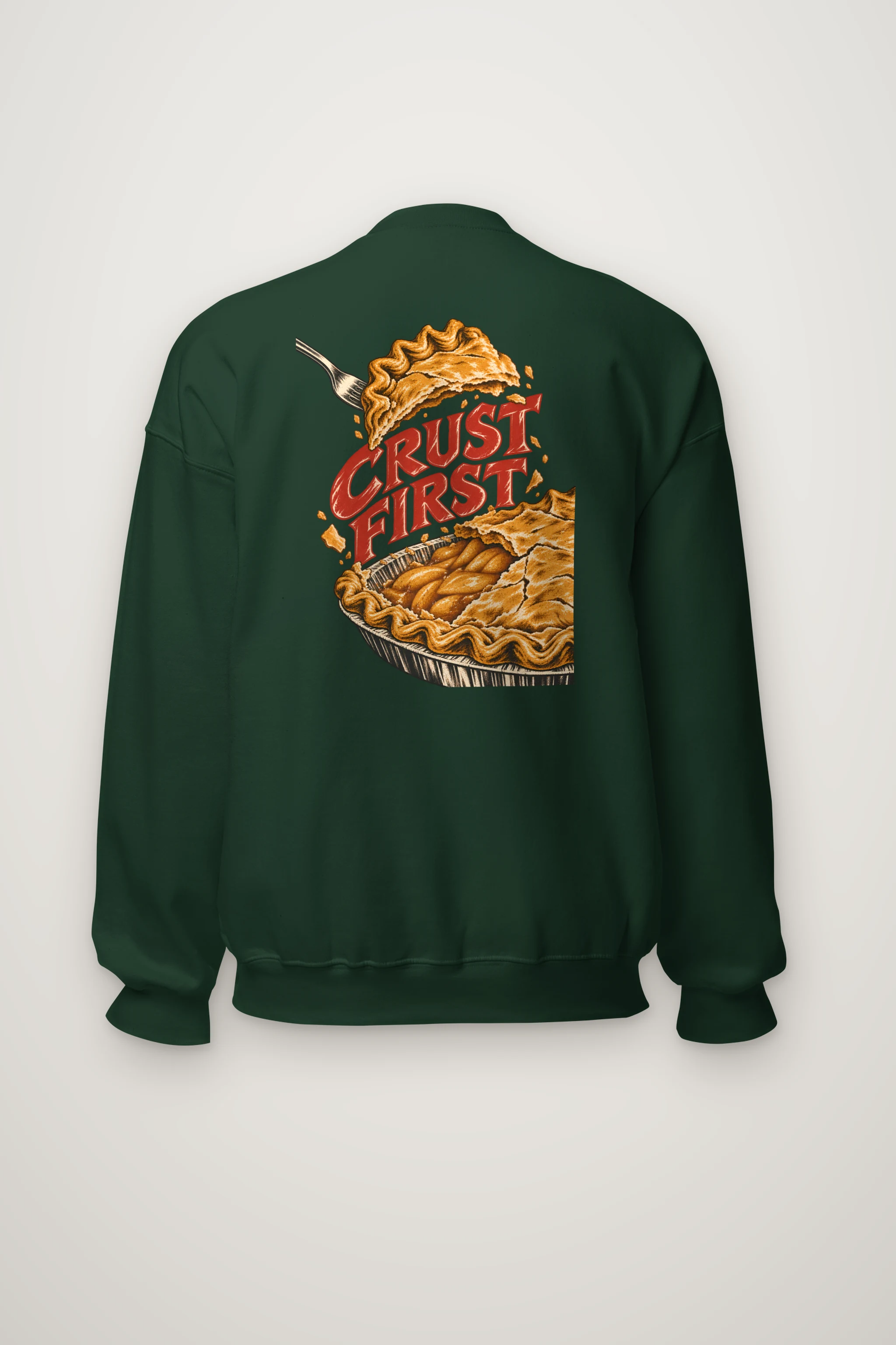 "Crust First Pie" Heavy Blend Unisex Crewneck Sweatshirt