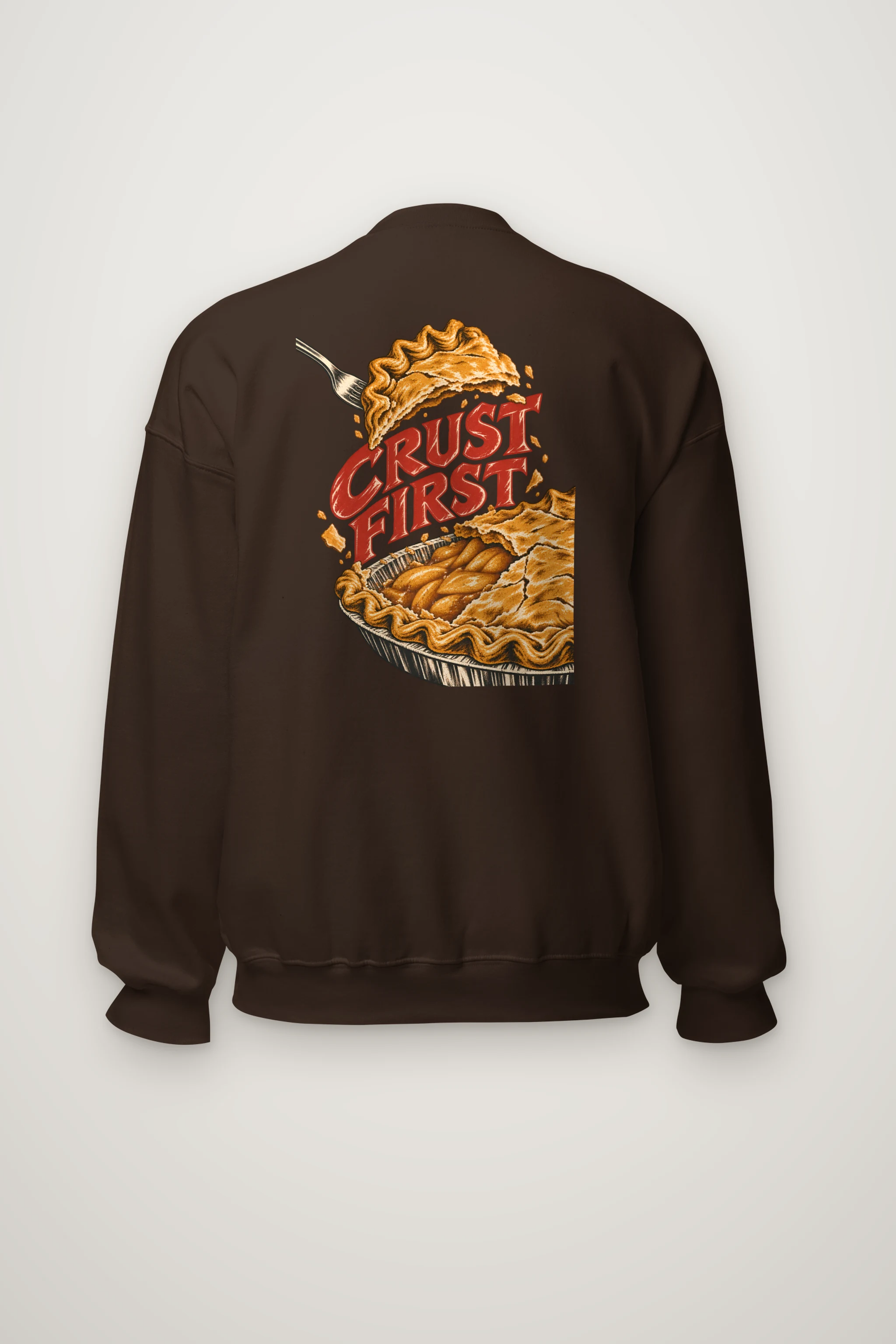 "Crust First Pie" Heavy Blend Unisex Crewneck Sweatshirt