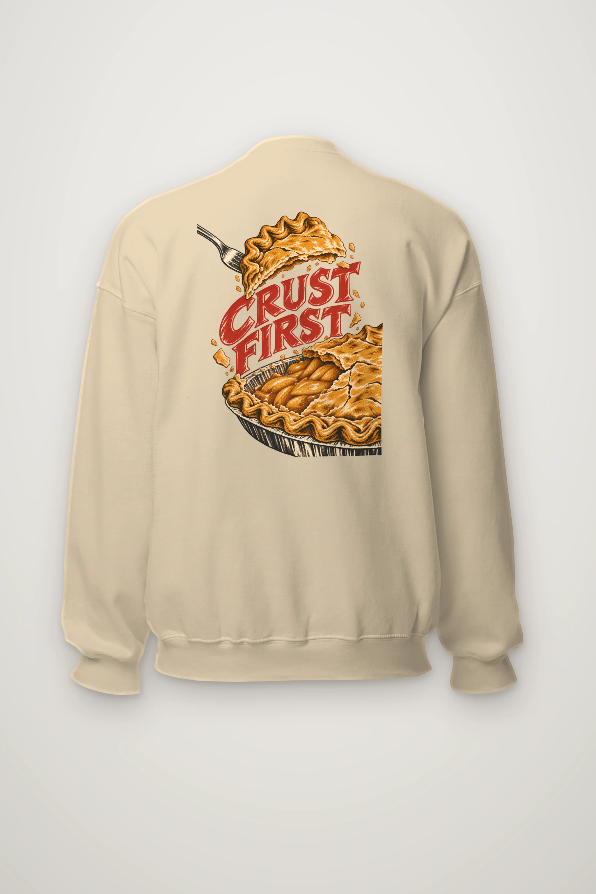 "Crust First Pie" Heavy Blend Unisex Crewneck Sweatshirt